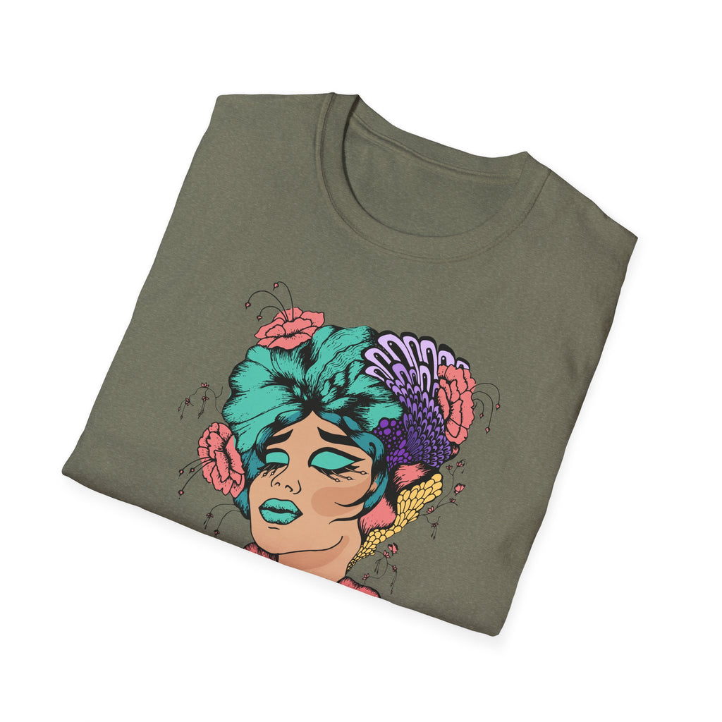 Stylish Floral T-Shirt with Vibrant Graphic, Unisex Tee, Casual Wear, Gifts for Her, Spring Fashion, Festival Outfits