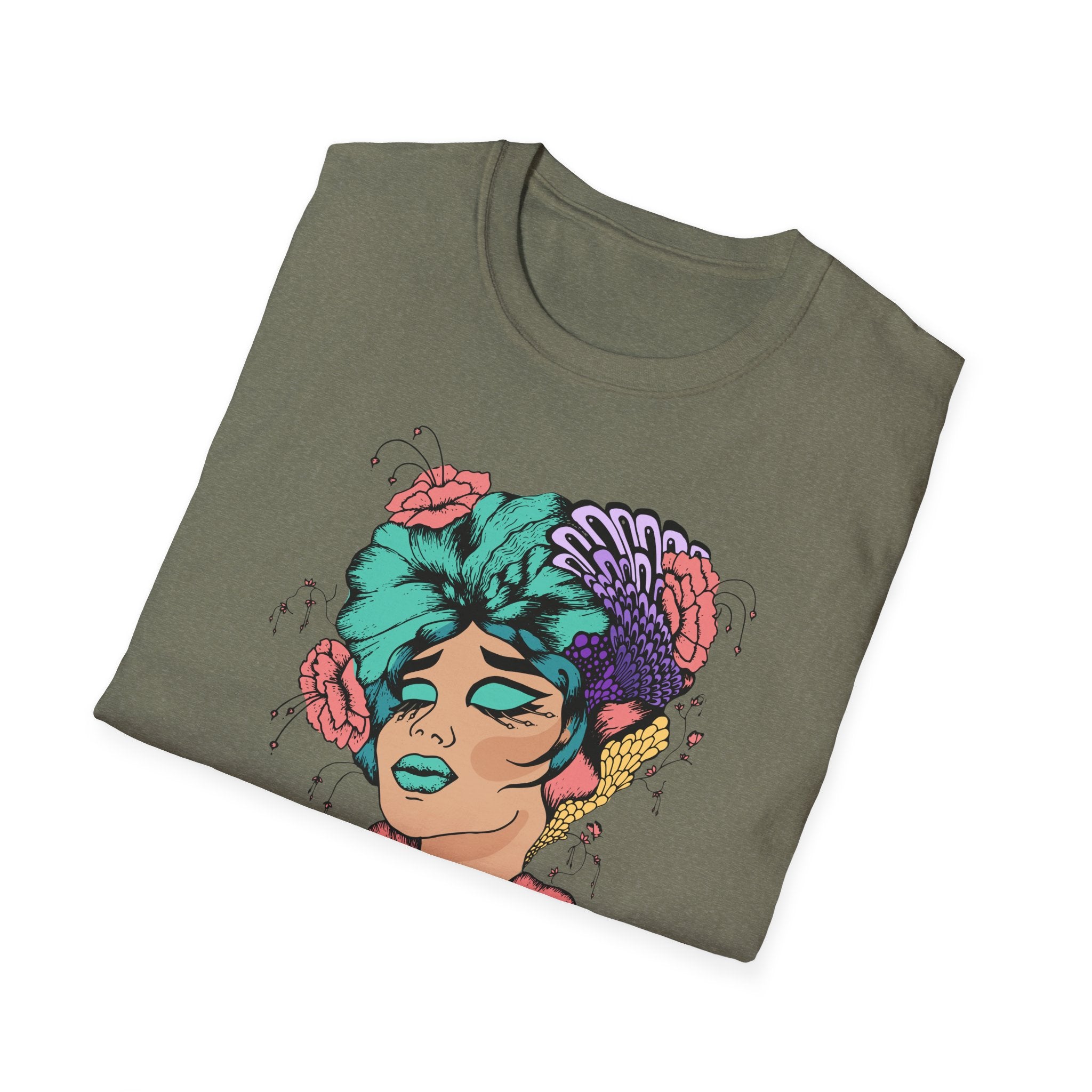 Stylish Floral T-Shirt with Vibrant Graphic, Unisex Tee, Casual Wear, Gifts for Her, Spring Fashion, Festival Outfits