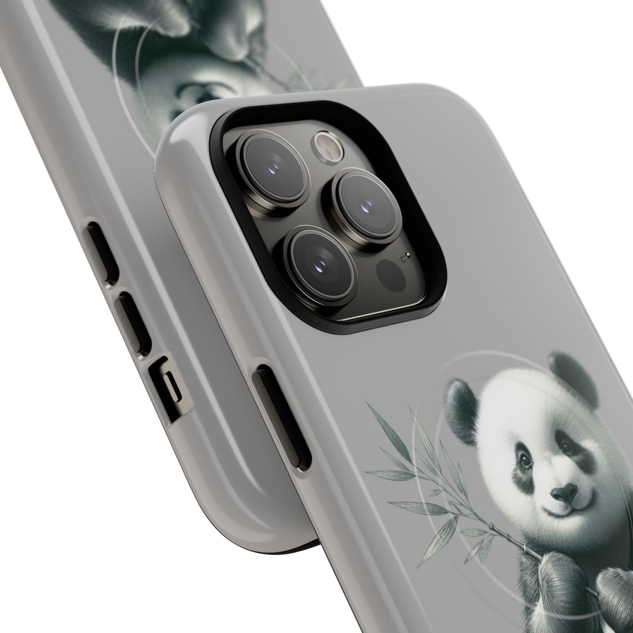 Cute Panda Magnetic Phone Case, Durable Phone Cover, Gift for Animal Lovers, Cute Phone Accessory, Stylish Protection Case