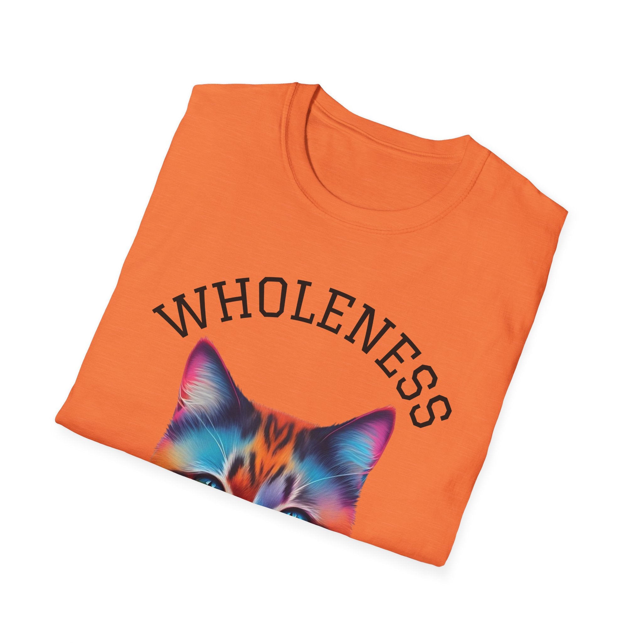 Colorful Cat Wholeness Unisex Softstyle T-Shirt