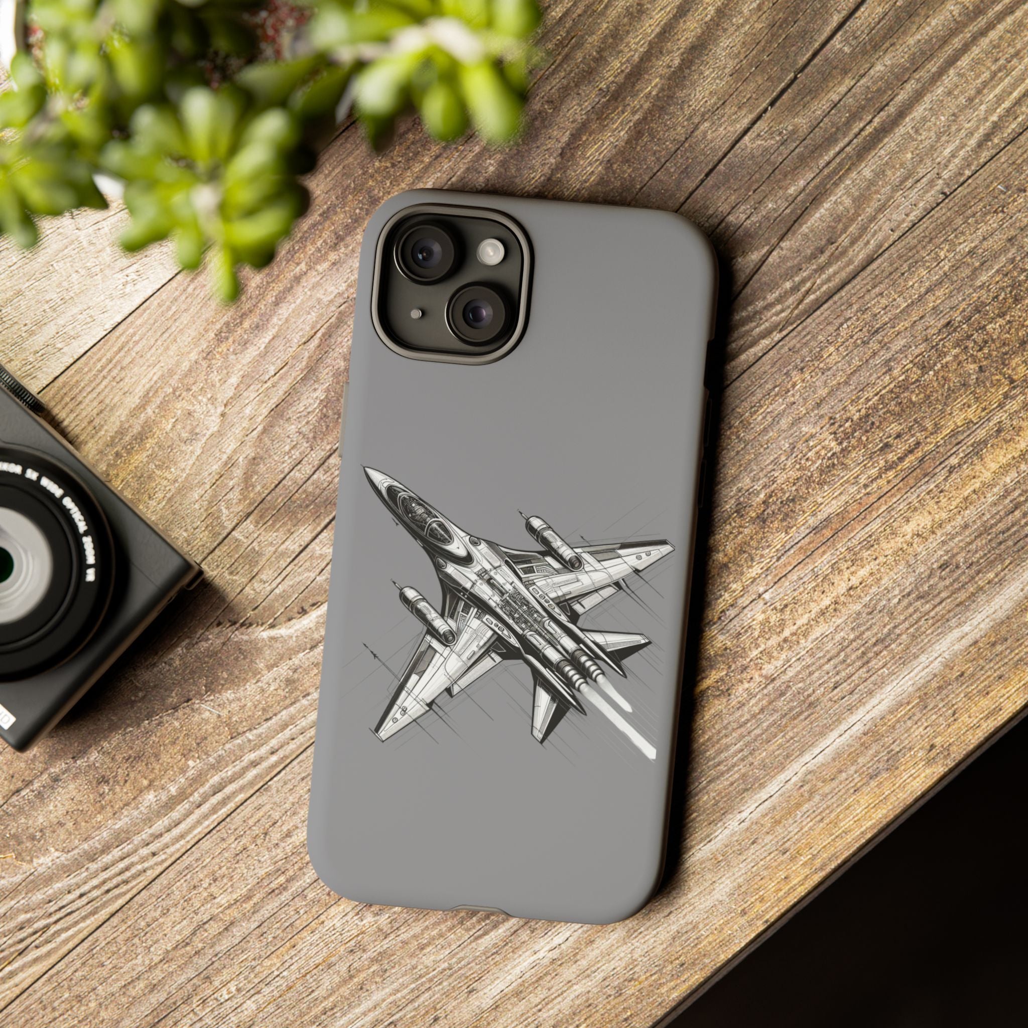 Tough Cases - Airplane Phone Case, Fighter Jet Design, Gift for Aviation Lovers, Durable Protection, Cool Tech Accessories