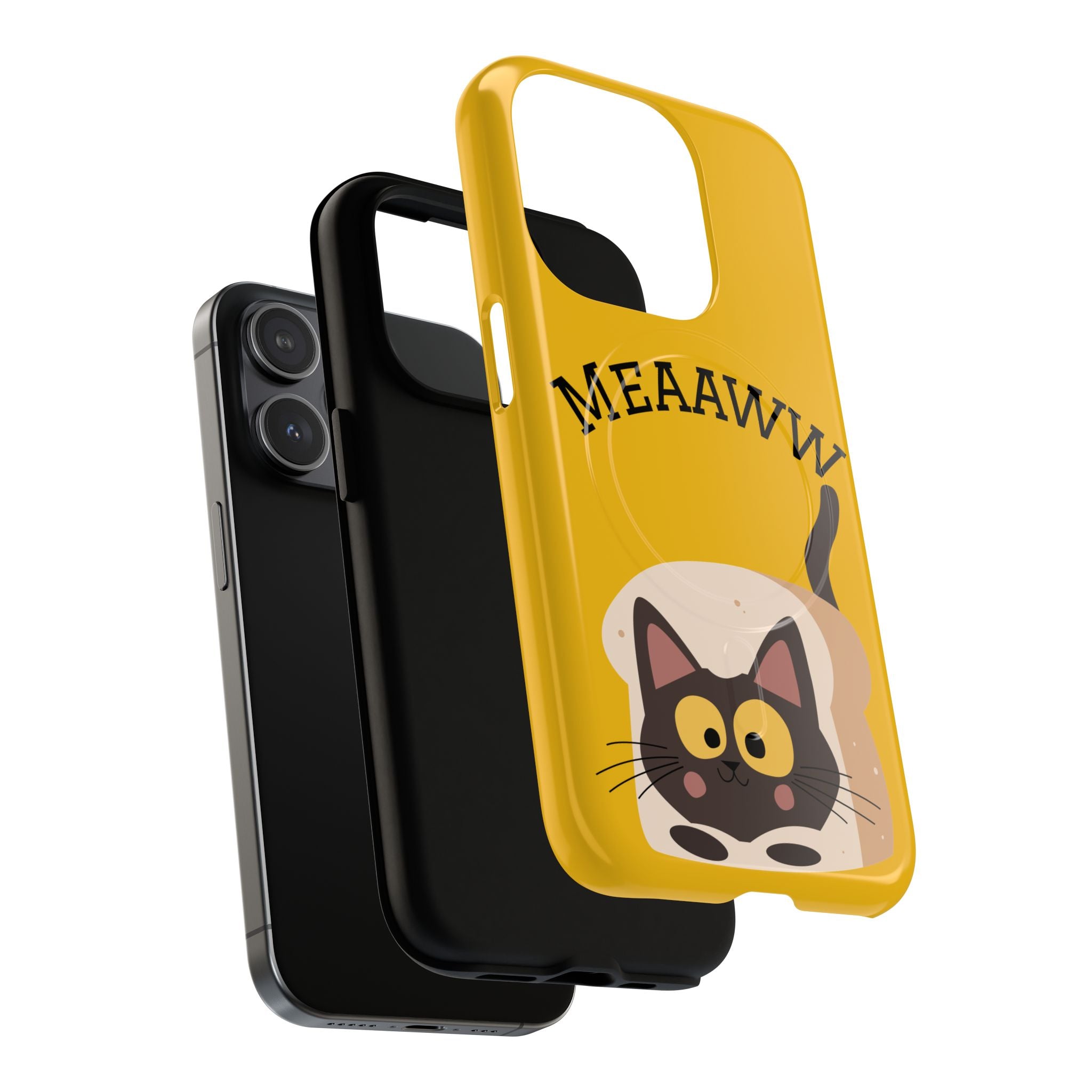 Funny Cat Phone Case for Pet Lovers, Tough Magnetic Cases, Cute Cat Accessory, Gift for Cat Owners, Unique Cat Themed Gift