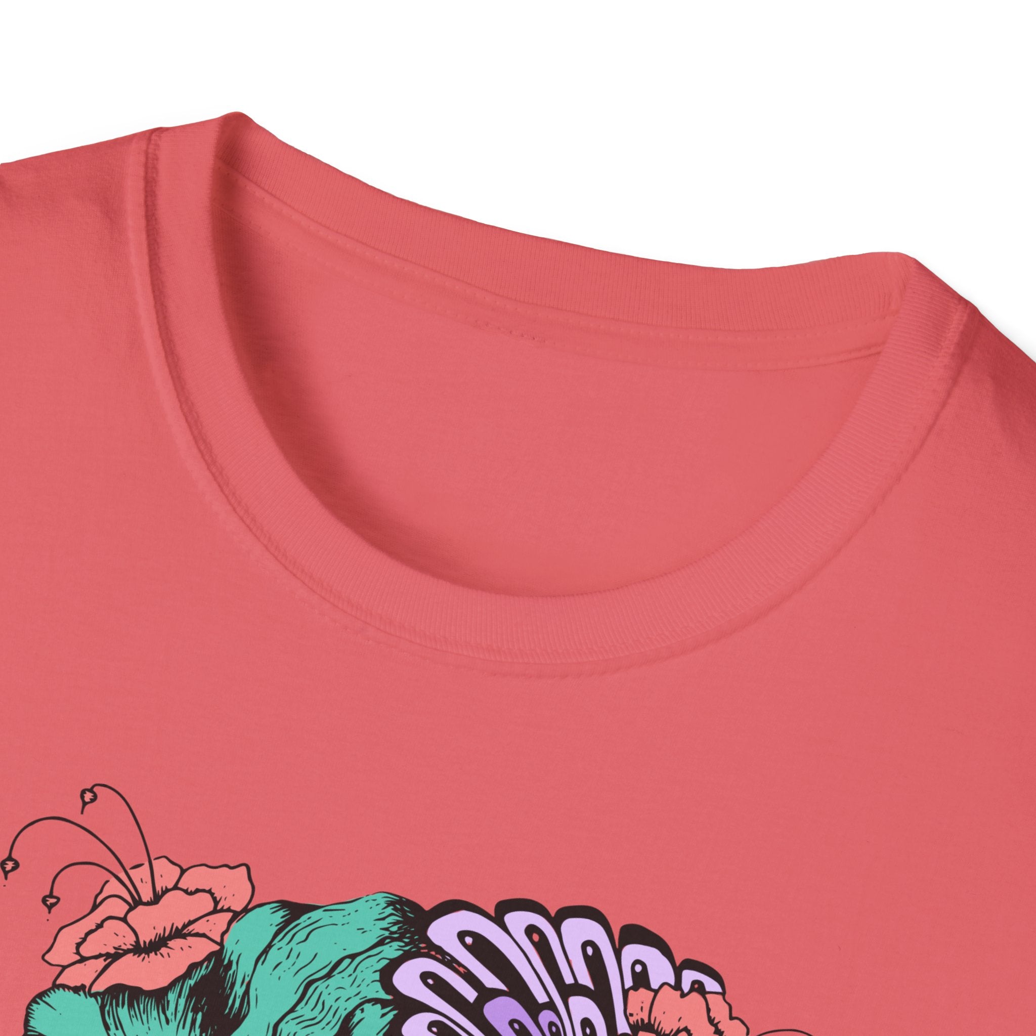 Stylish Floral T-Shirt with Vibrant Graphic, Unisex Tee, Casual Wear, Gifts for Her, Spring Fashion, Festival Outfits