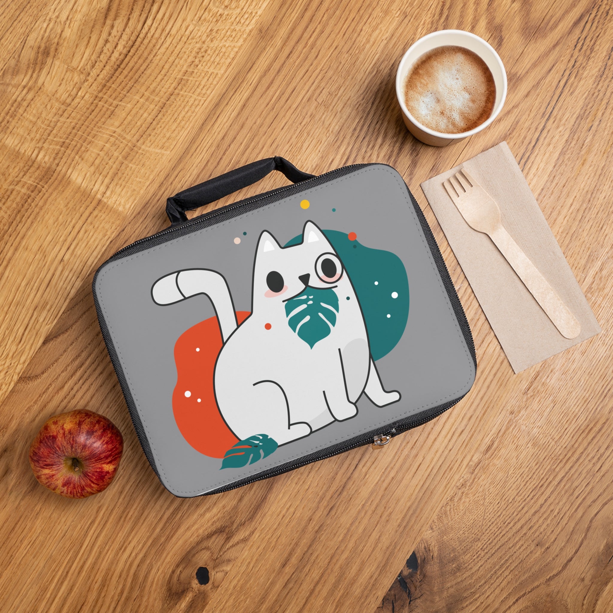 Cute Cat Lunch Bag for Kids, Adorable Cat Insulated Lunchbox, Back to School Accessories, Animal-Themed Gift, Pet Lover Essentials