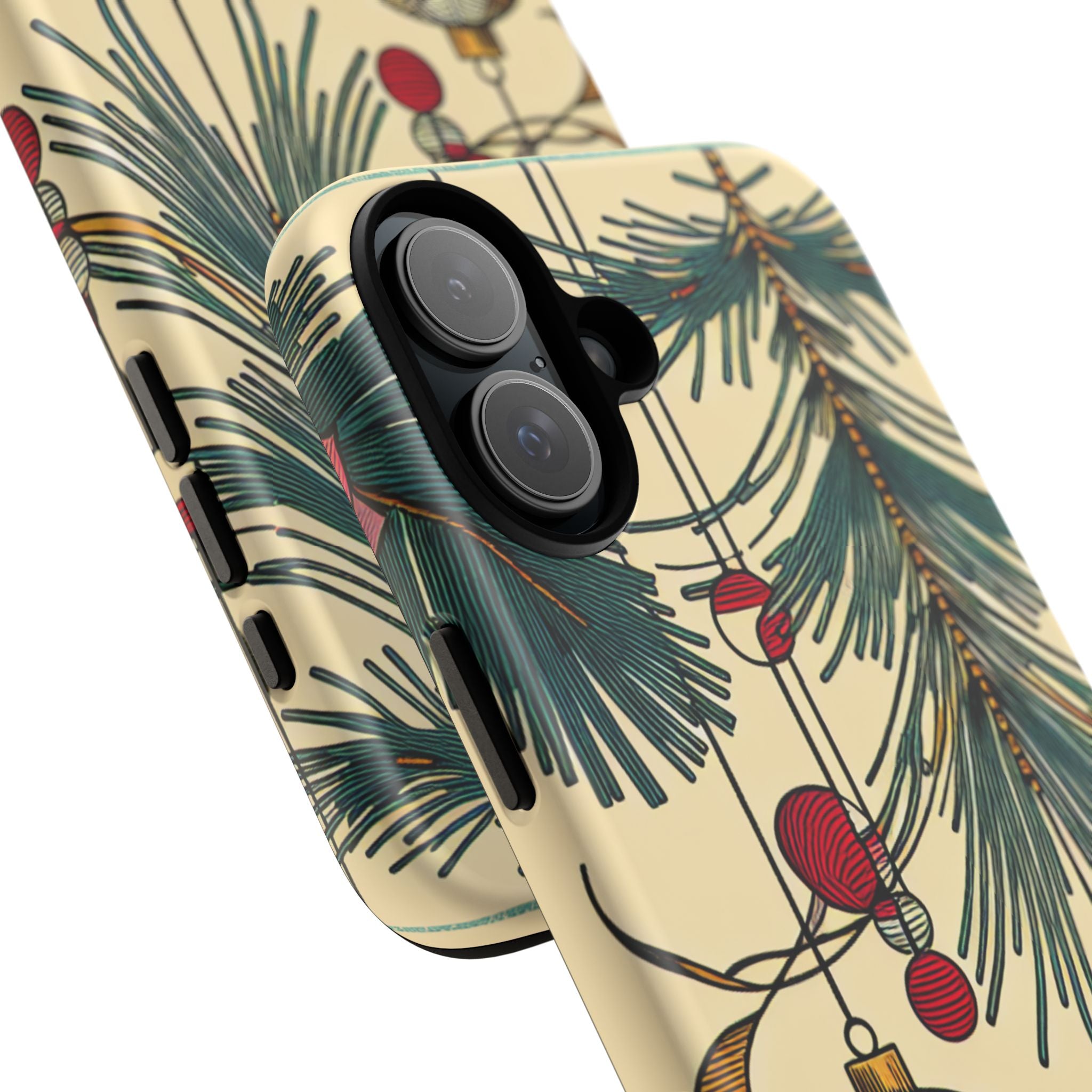 Christmas Phone Case with Ornament Design | Holiday Gift, Festive Mobile Cover, Cute Tough Case, Winter Decoration