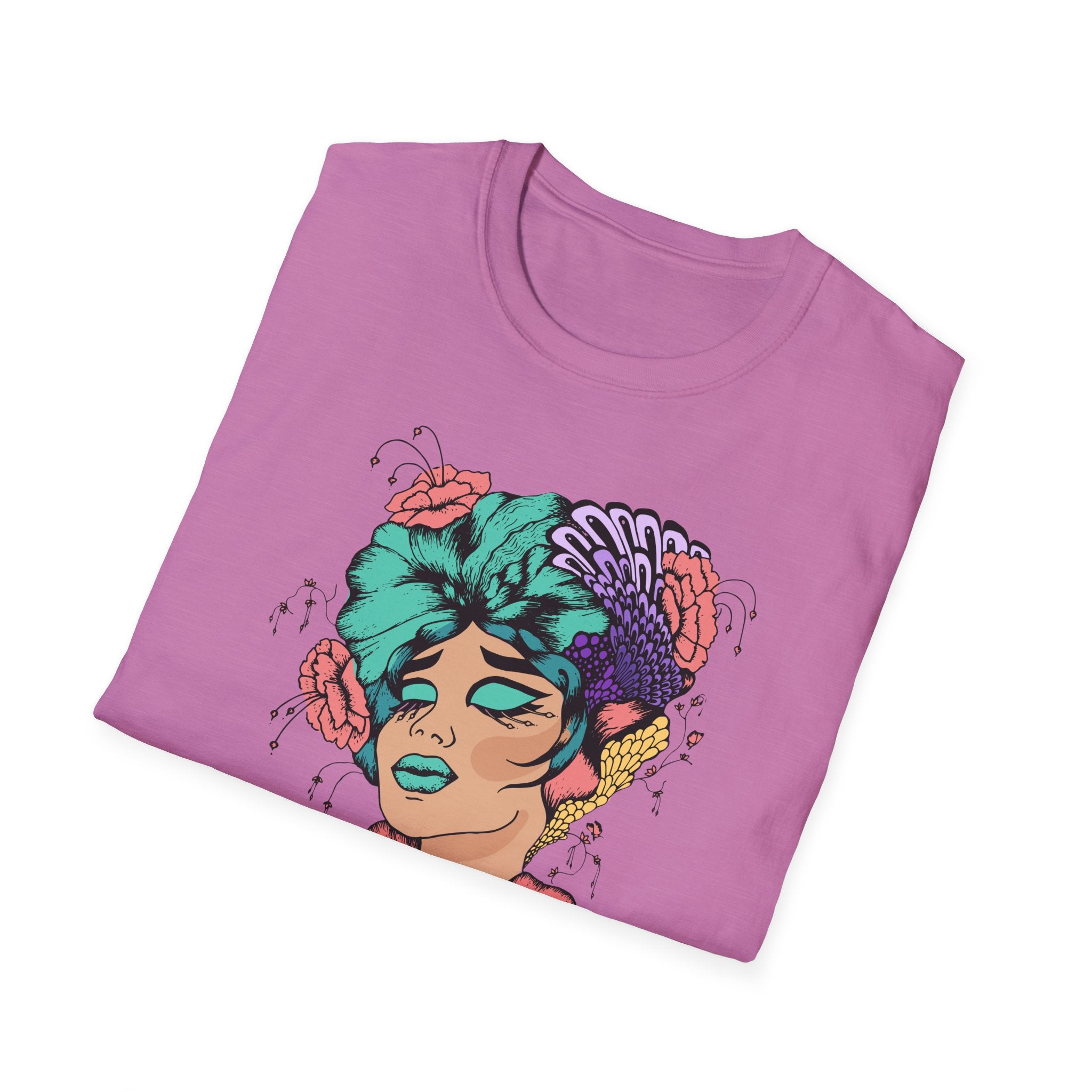 Stylish Floral T-Shirt with Vibrant Graphic, Unisex Tee, Casual Wear, Gifts for Her, Spring Fashion, Festival Outfits