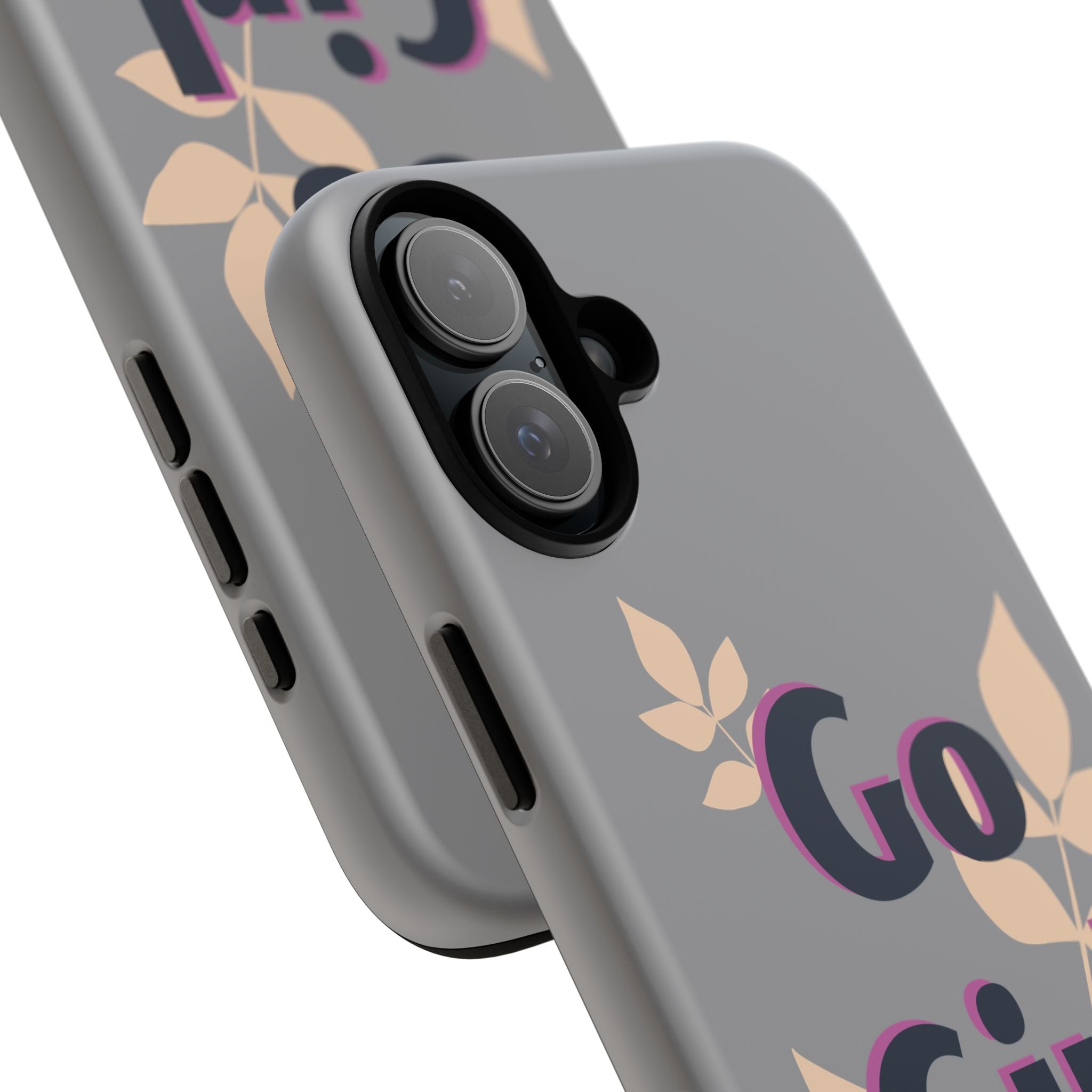 Stylish Phone Case - Go Girl Go, Motivational Tough Case, Gift for Her, Kindness Reminder, Floral Mobile Cover, Inspirational Phone [...]