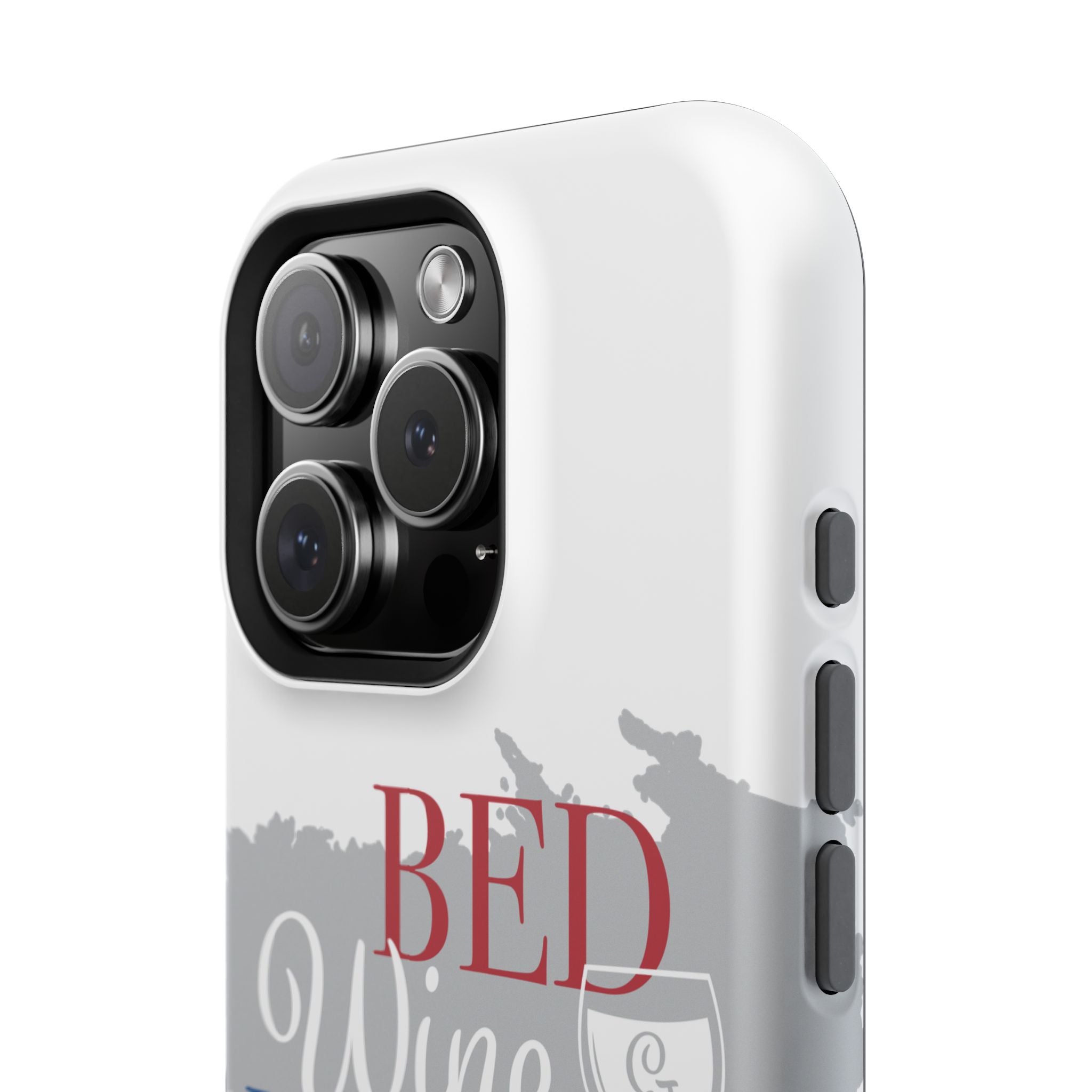 Wine & Blue Phone Case, Impact-Resistant Cellphone Cover, Gift for Wine Lovers, Fun Accessory for Celebrations, Stylish Protection