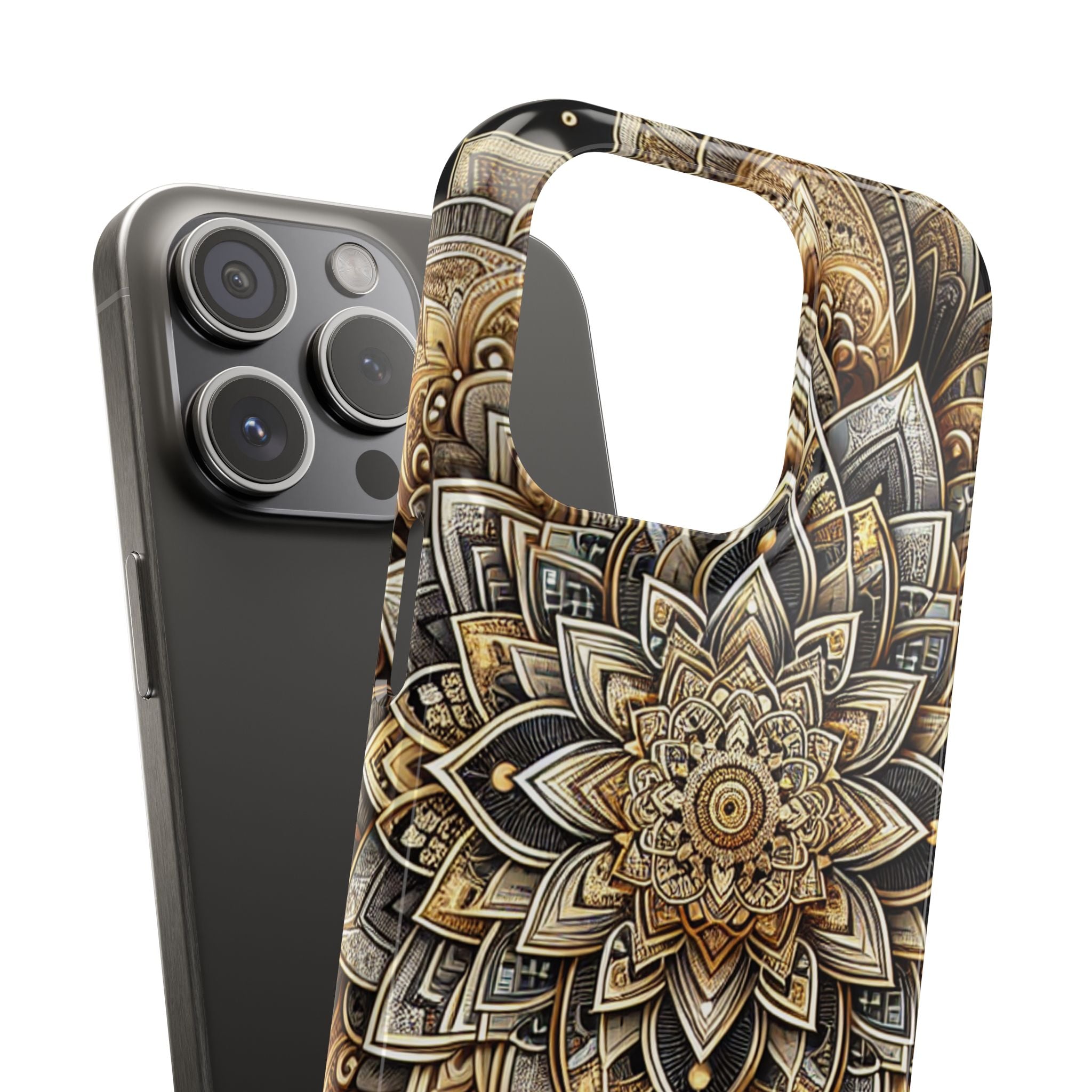 Ornate Mandala Phone Case | Boho Slim Cases for iPhone | Unique Art Gifts | Trendy Phone Accessories | Ideal for Her | Birthday & Holidays