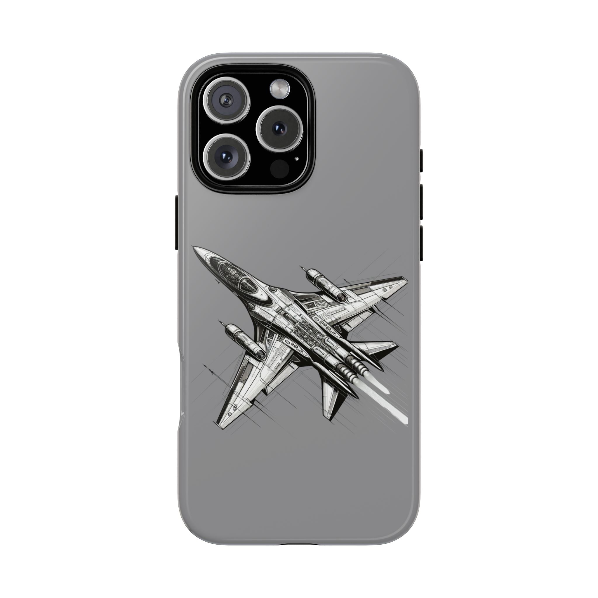Tough Cases - Airplane Phone Case, Fighter Jet Design, Gift for Aviation Lovers, Durable Protection, Cool Tech Accessories