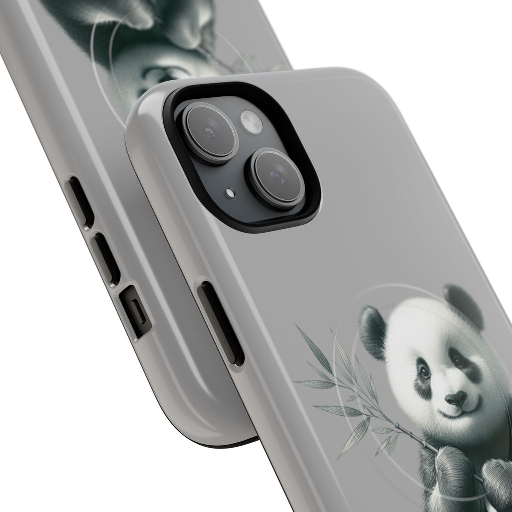 Cute Panda Magnetic Phone Case, Durable Phone Cover, Gift for Animal Lovers, Cute Phone Accessory, Stylish Protection Case