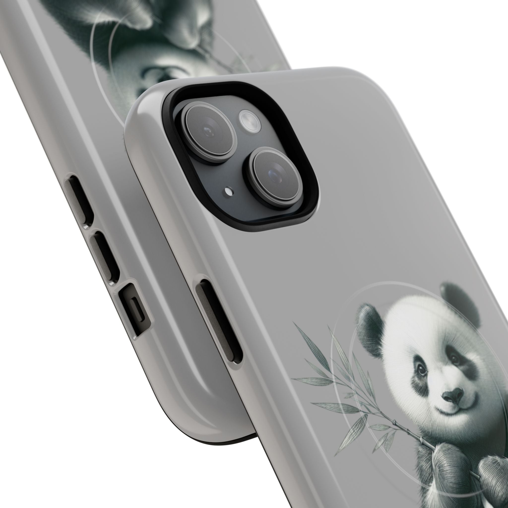 Cute Panda Magnetic Phone Case, Durable Phone Cover, Gift for Animal Lovers, Cute Phone Accessory, Stylish Protection Case