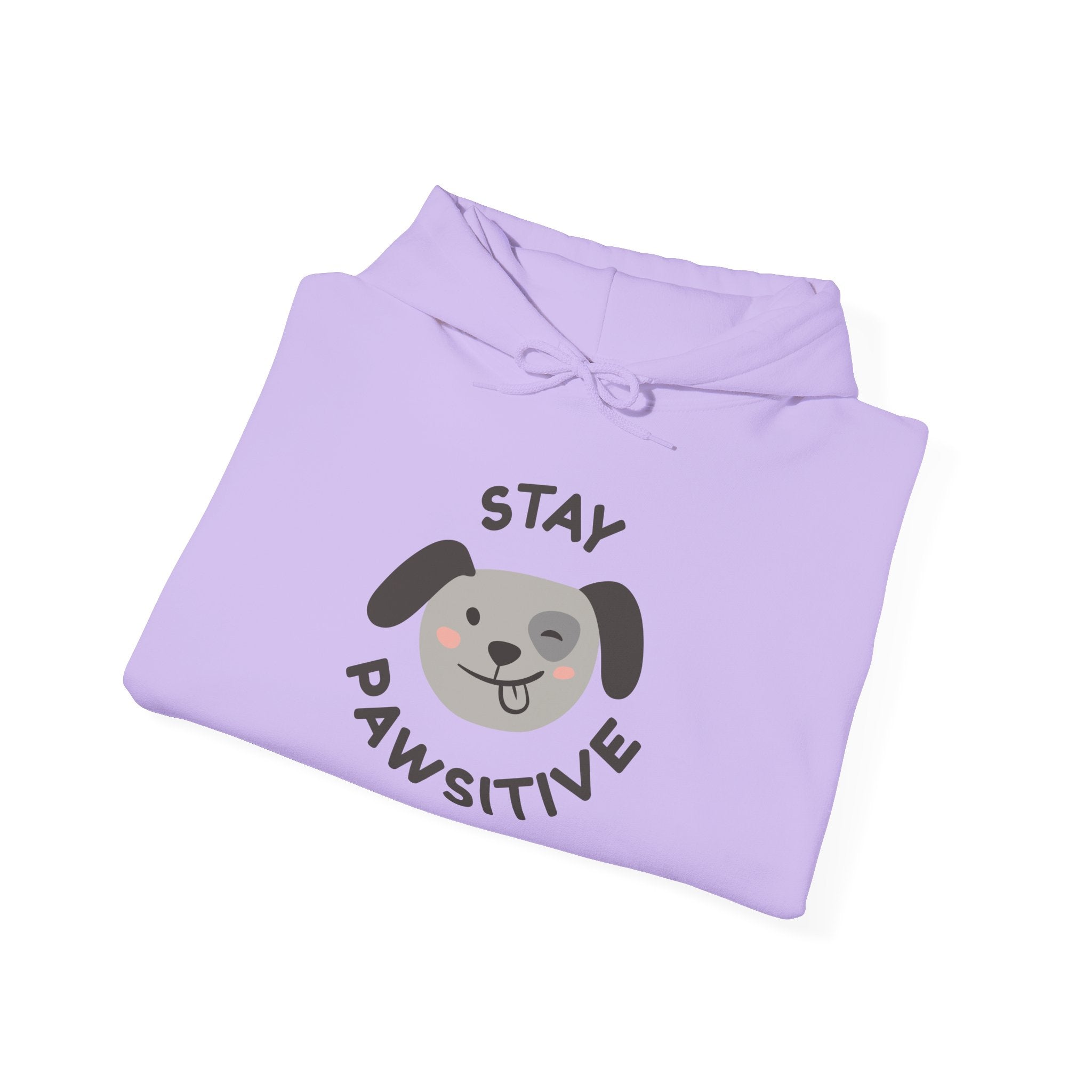 Stay Pawsitive Dog Lover Hoodie, Cute Pet Apparel, Cozy Sweatshirt for Animal Lovers, Perfect Gift for Dog Owners, Unisex Dog Hoodie