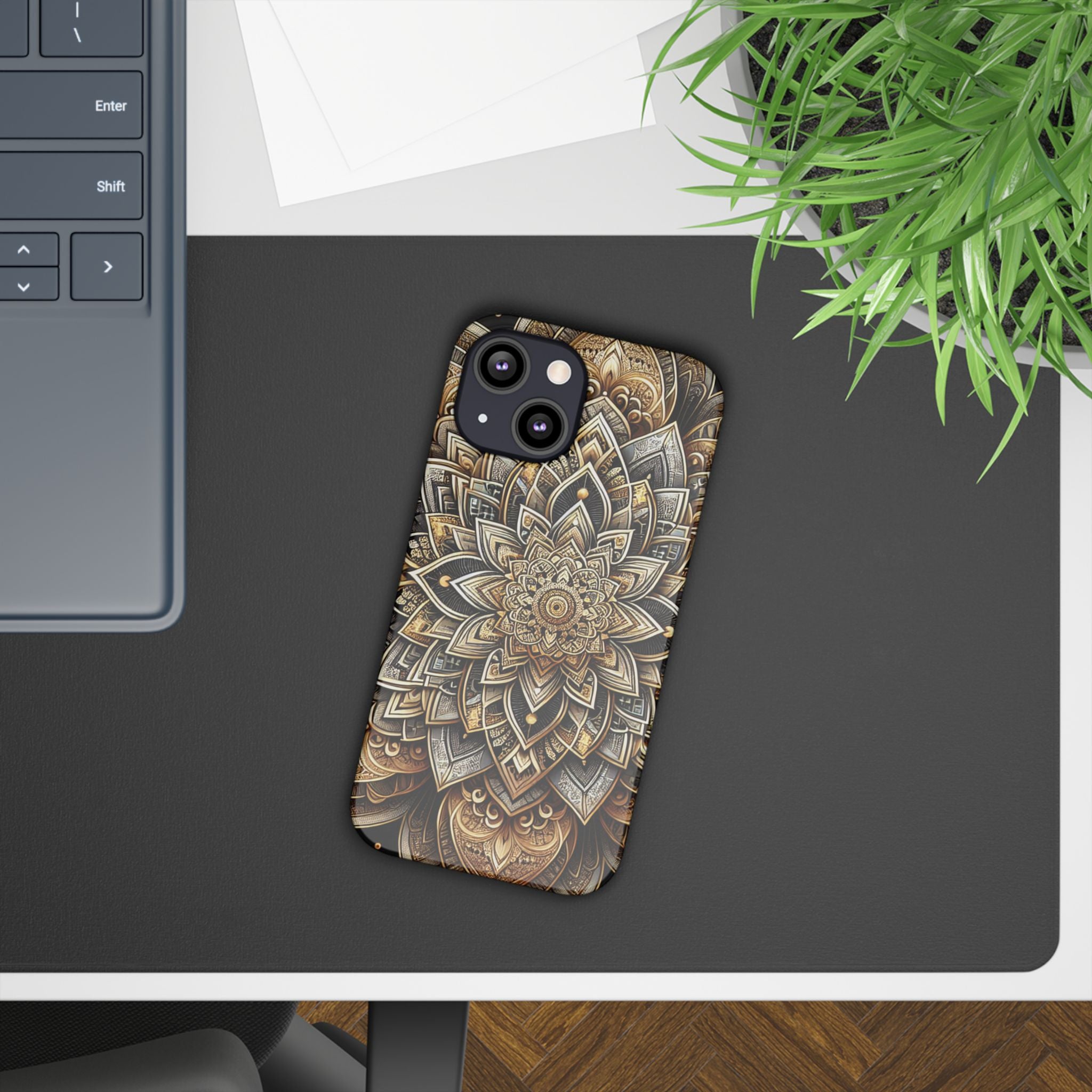 Ornate Mandala Phone Case | Boho Slim Cases for iPhone | Unique Art Gifts | Trendy Phone Accessories | Ideal for Her | Birthday & Holidays