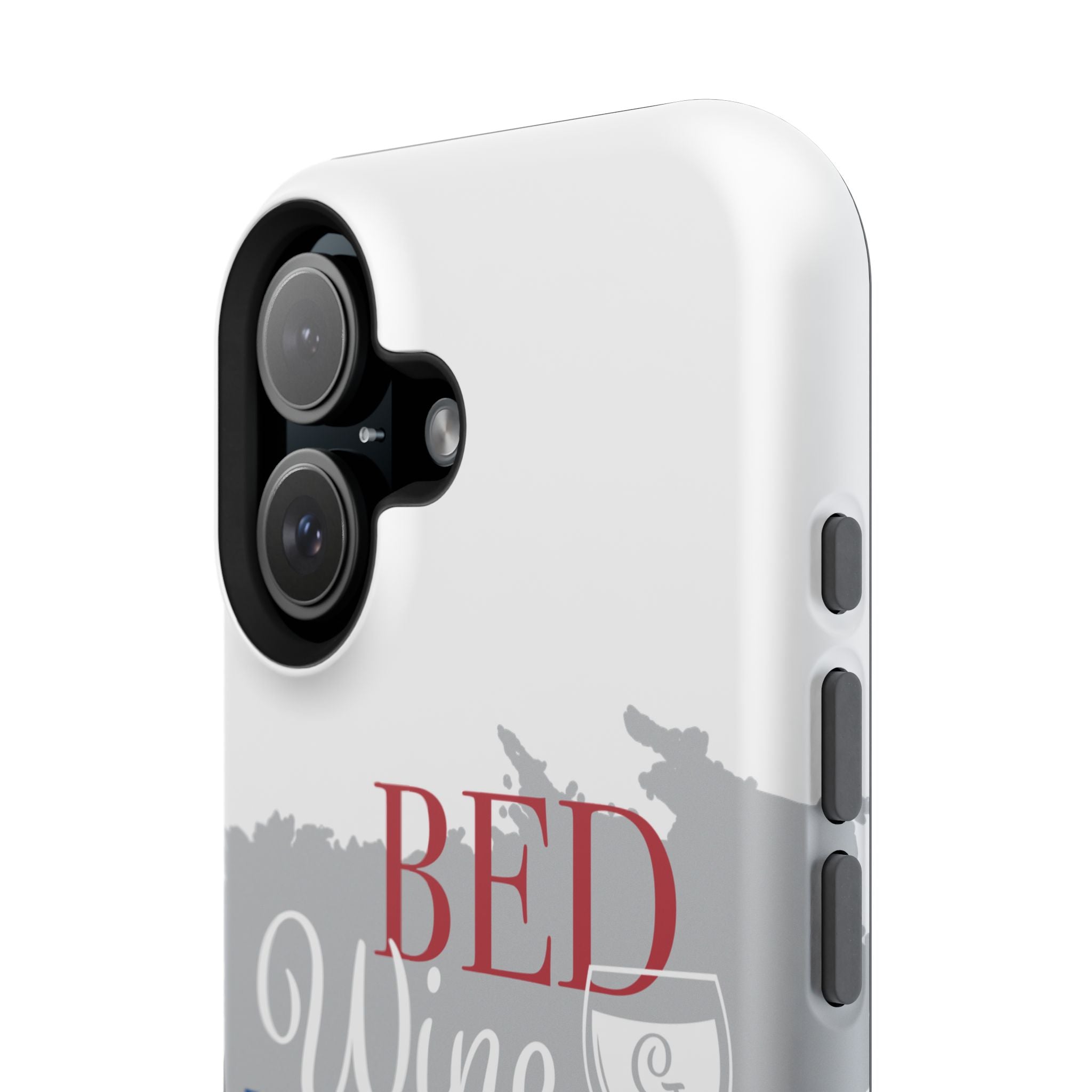 Wine & Blue Phone Case, Impact-Resistant Cellphone Cover, Gift for Wine Lovers, Fun Accessory for Celebrations, Stylish Protection
