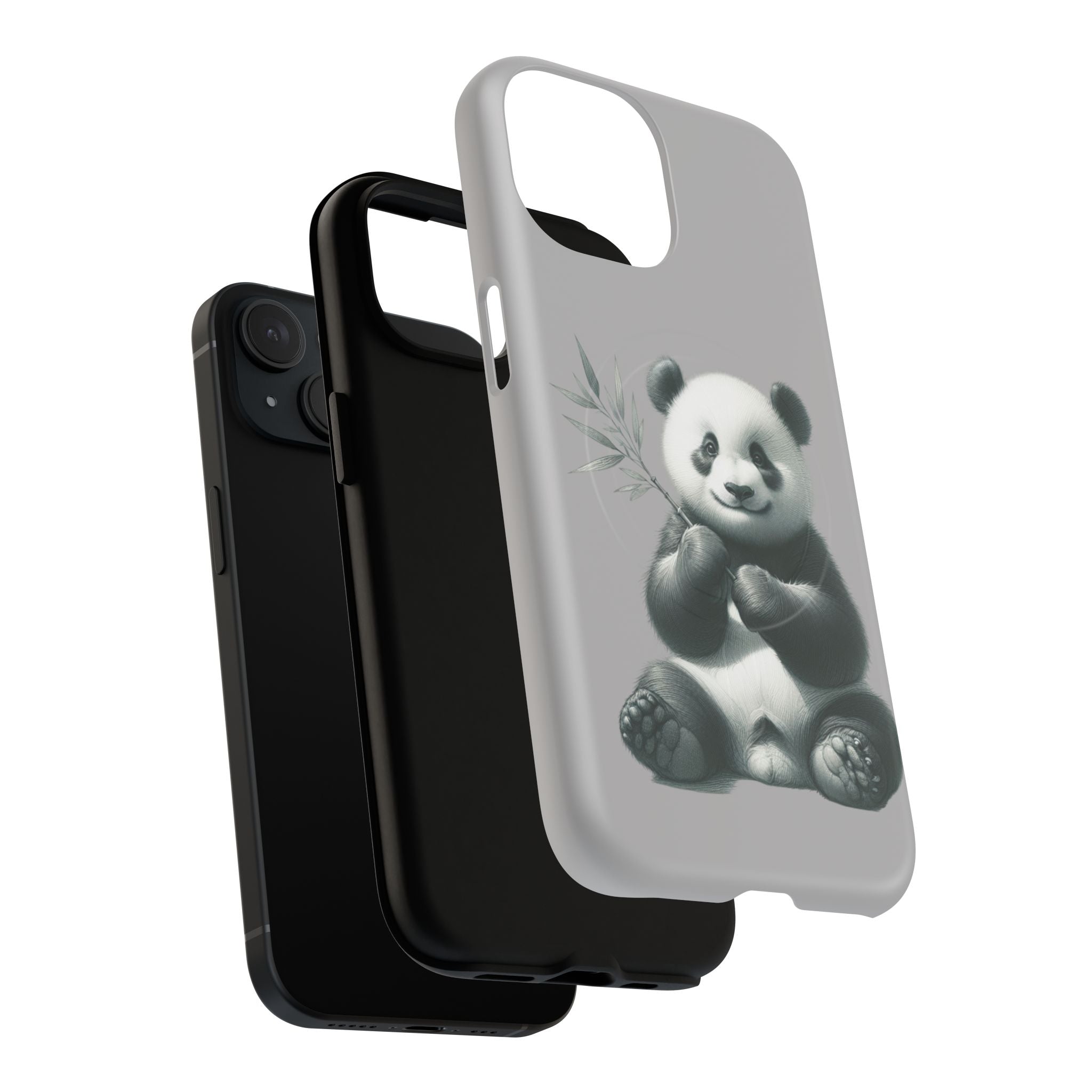 Cute Panda Magnetic Phone Case, Durable Phone Cover, Gift for Animal Lovers, Cute Phone Accessory, Stylish Protection Case