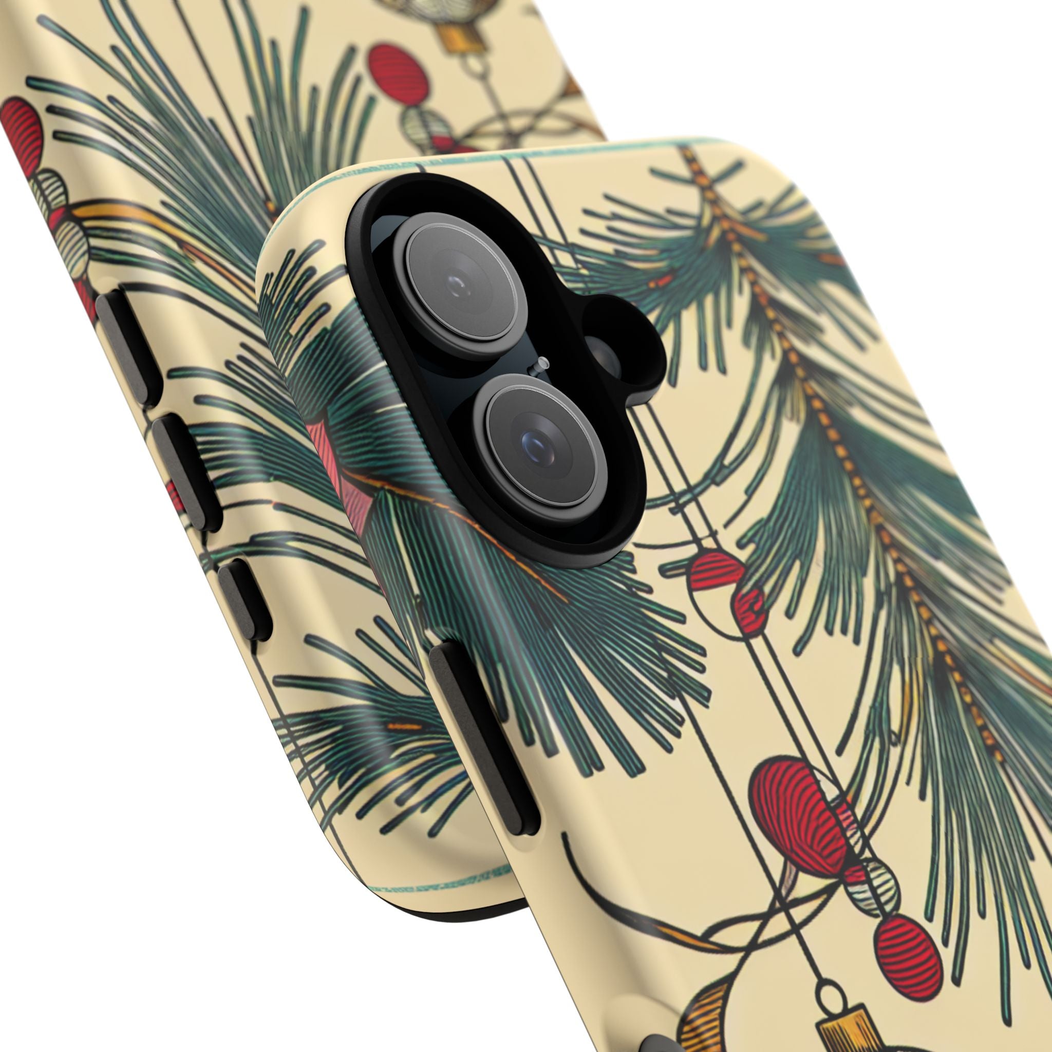 Christmas Phone Case with Ornament Design | Holiday Gift, Festive Mobile Cover, Cute Tough Case, Winter Decoration