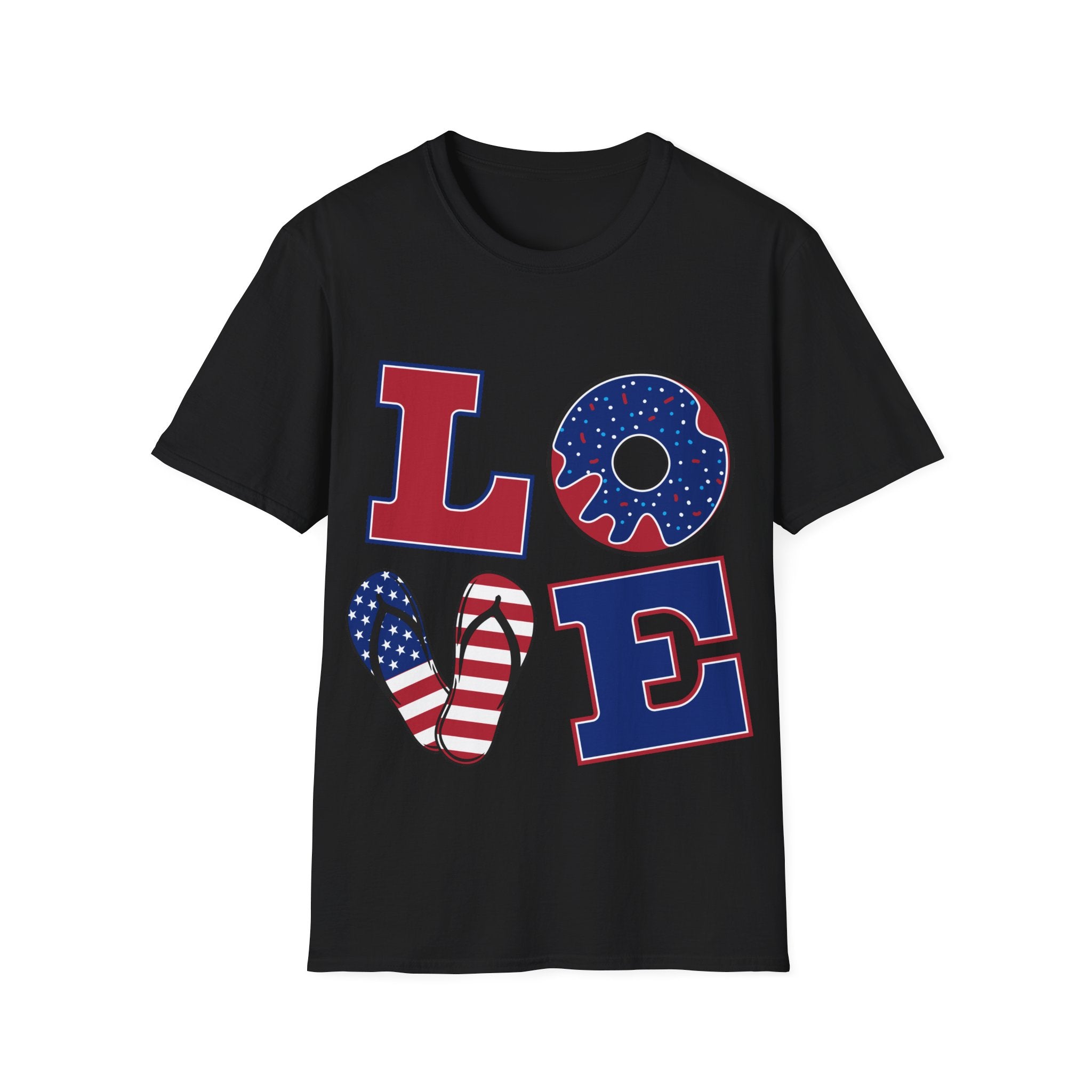 Unisex Love Summer T-Shirt, Patriotic Tee, 4th of July Shirt, Casual Wear, Gift for Friends, BBQ, Vacation