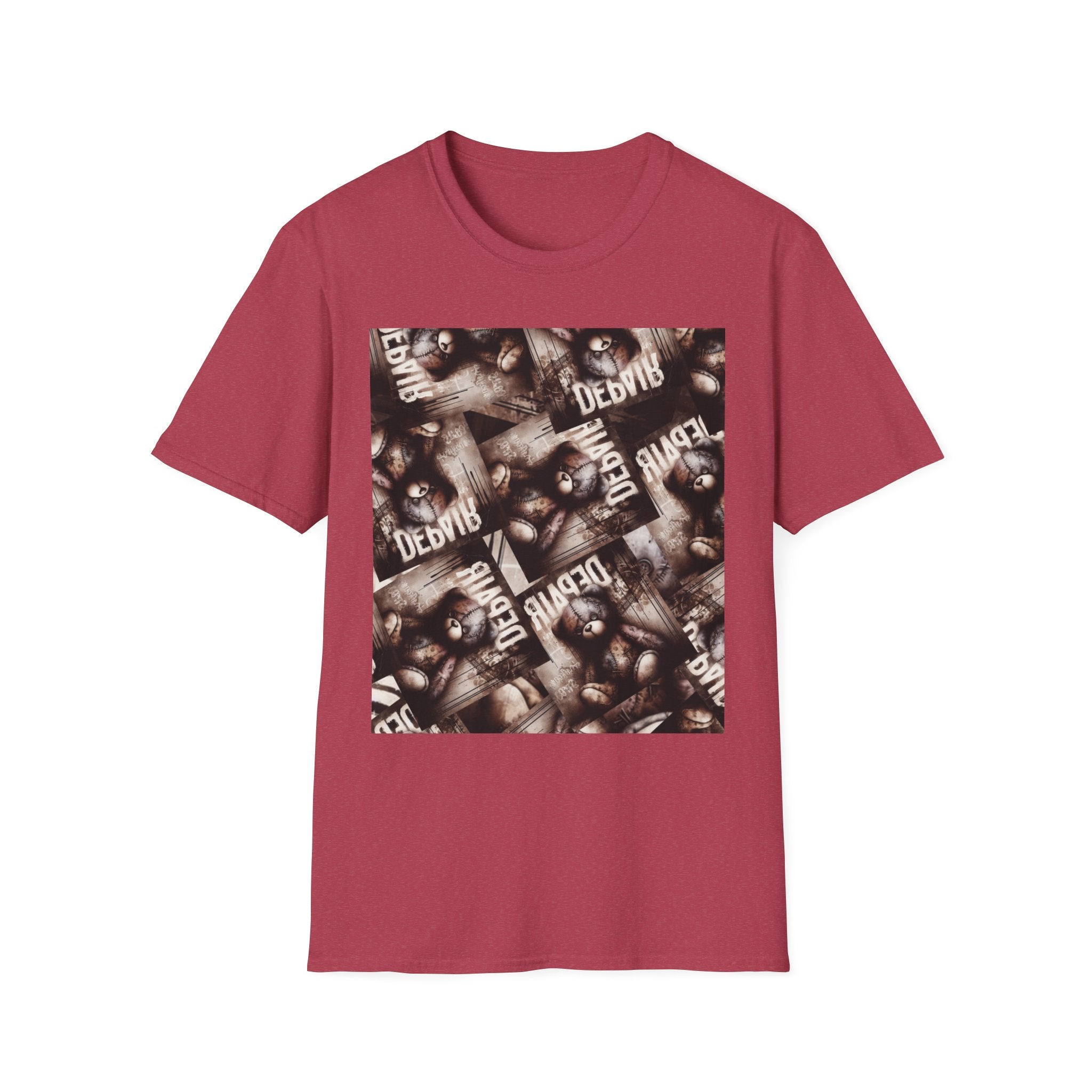 Softstyle Graphic Tee: Vintage Teddy Bear, Unisex T-Shirt for Casual Wear, Gift for Friends, Unique Graphic Tee, Birthday or Quirky Gift