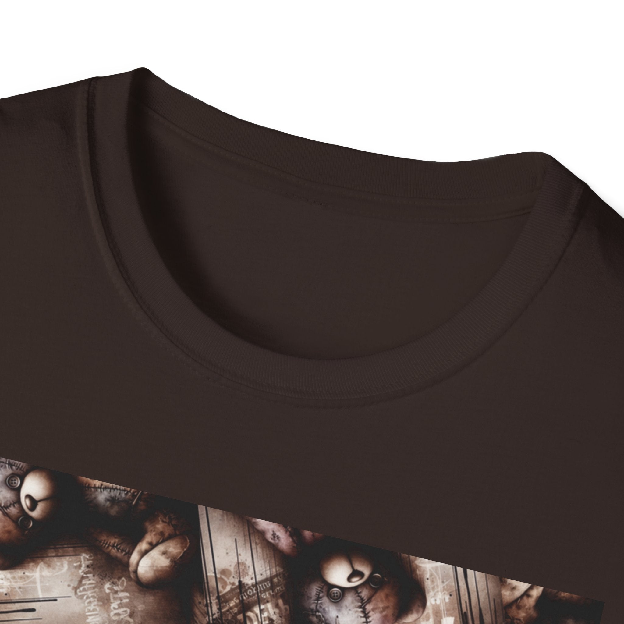 Softstyle Graphic Tee: Vintage Teddy Bear, Unisex T-Shirt for Casual Wear, Gift for Friends, Unique Graphic Tee, Birthday or Quirky Gift