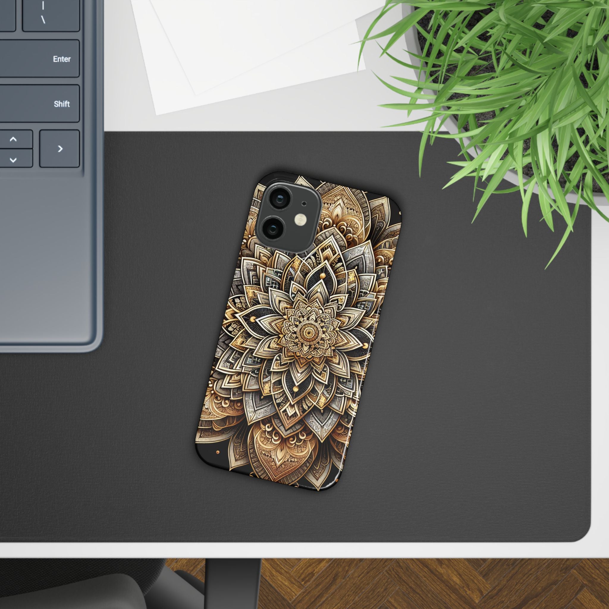 Ornate Mandala Phone Case | Boho Slim Cases for iPhone | Unique Art Gifts | Trendy Phone Accessories | Ideal for Her | Birthday & Holidays
