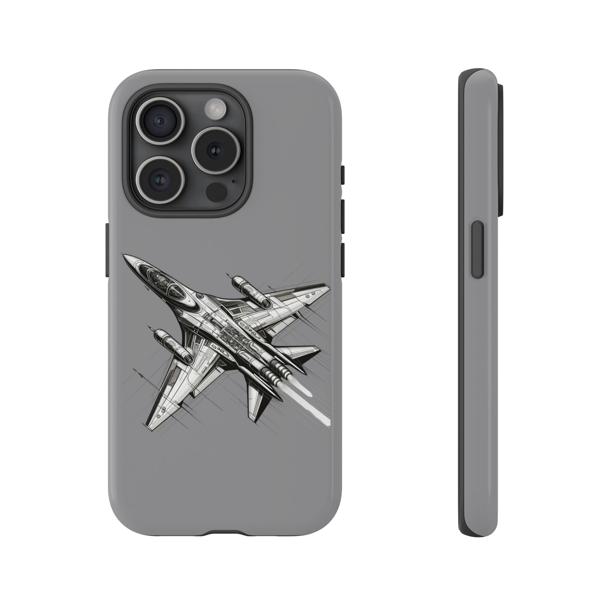 Tough Cases - Airplane Phone Case, Fighter Jet Design, Gift for Aviation Lovers, Durable Protection, Cool Tech Accessories