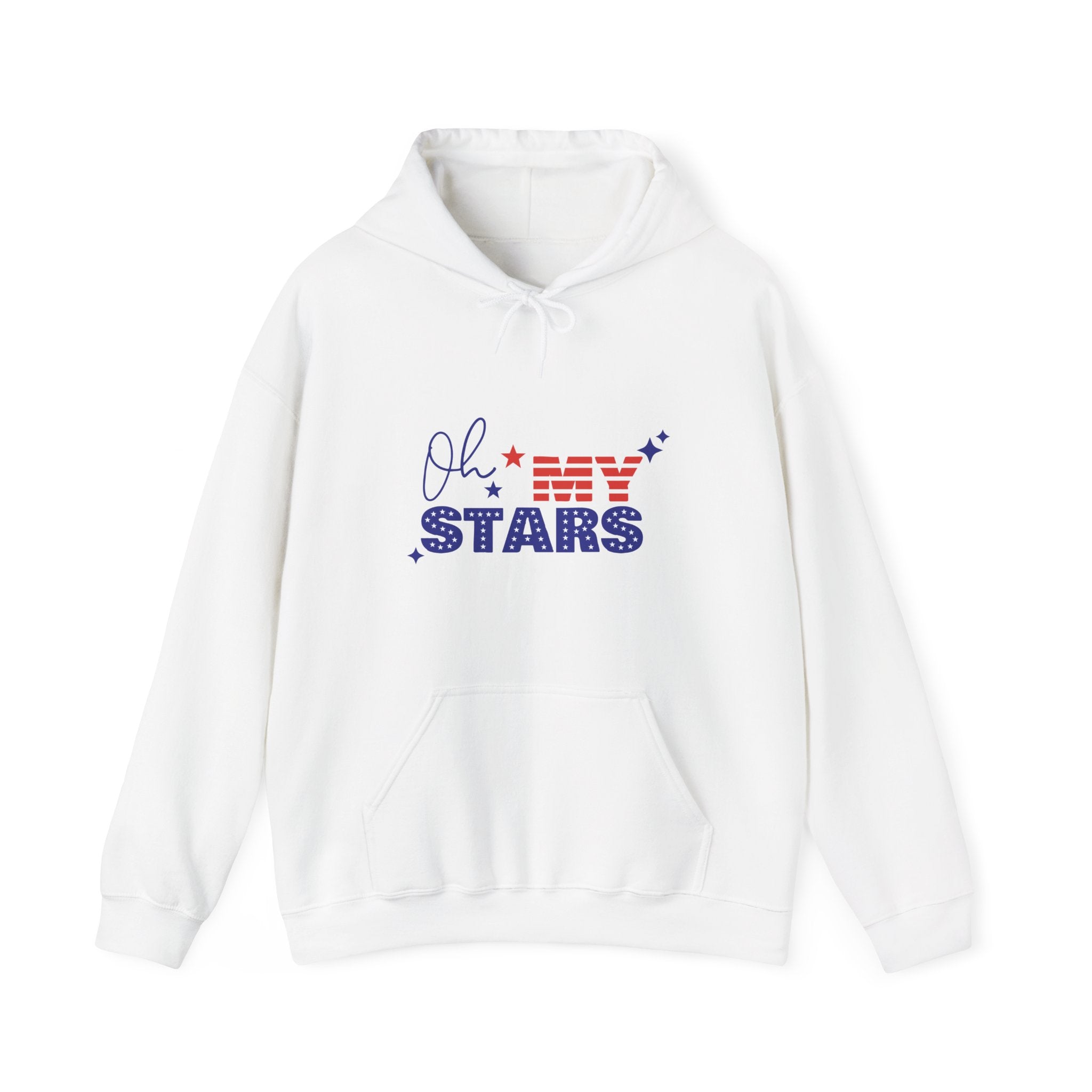 Stars & Stripes Hooded Sweatshirt, Cozy Unisex Pullover for Independence Day, Perfect Gift for Star Lovers, Casual Wear