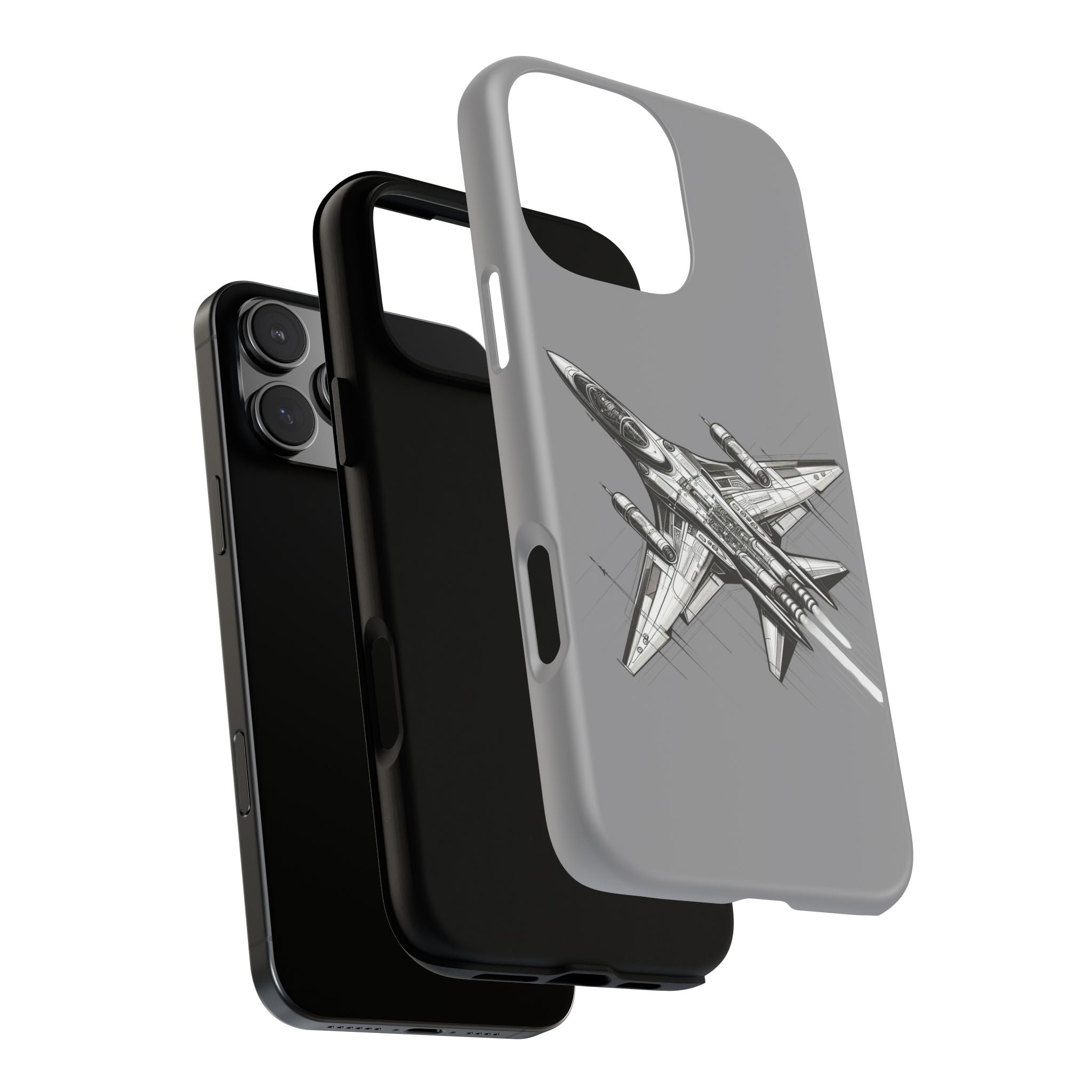 Tough Cases - Airplane Phone Case, Fighter Jet Design, Gift for Aviation Lovers, Durable Protection, Cool Tech Accessories