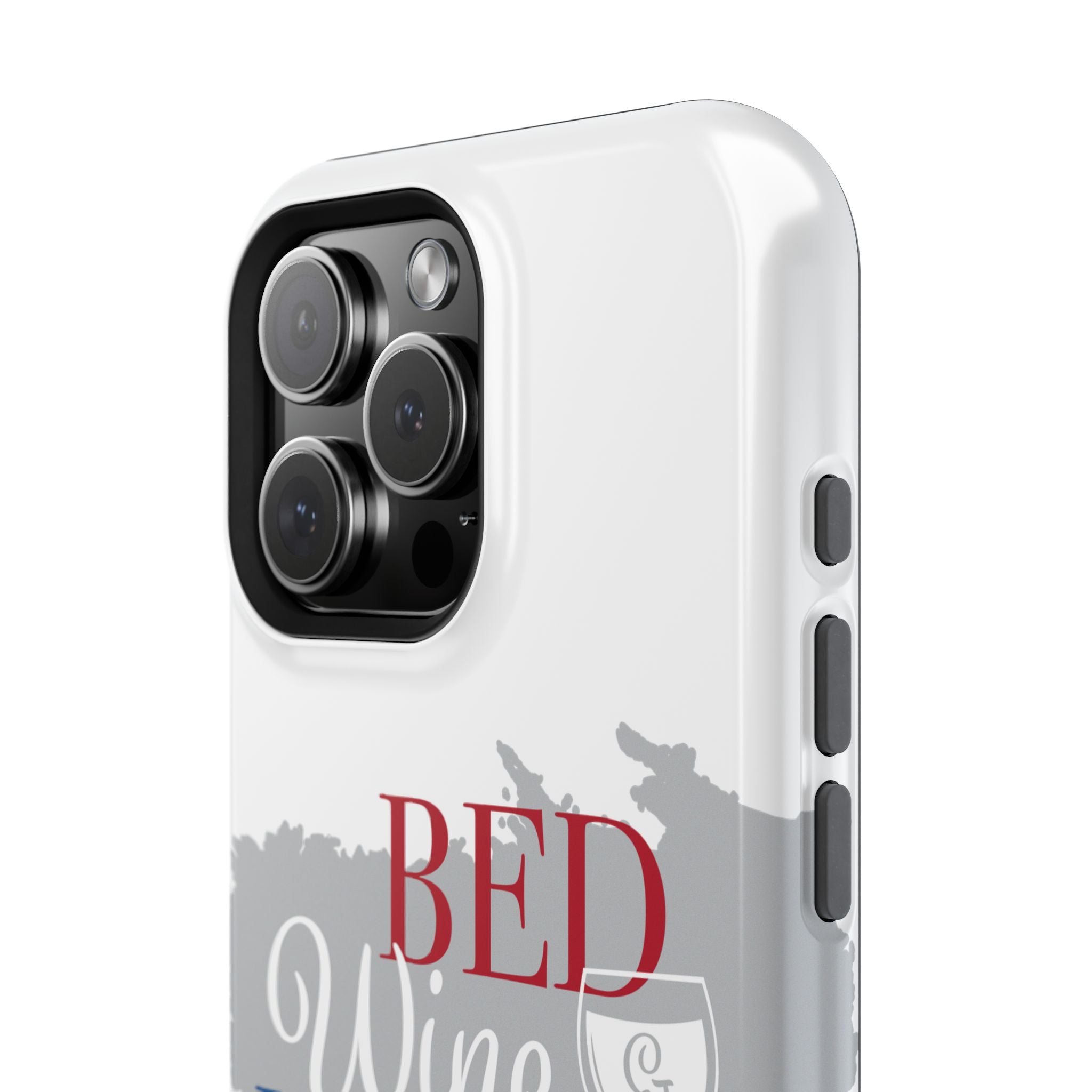 Wine & Blue Phone Case, Impact-Resistant Cellphone Cover, Gift for Wine Lovers, Fun Accessory for Celebrations, Stylish Protection