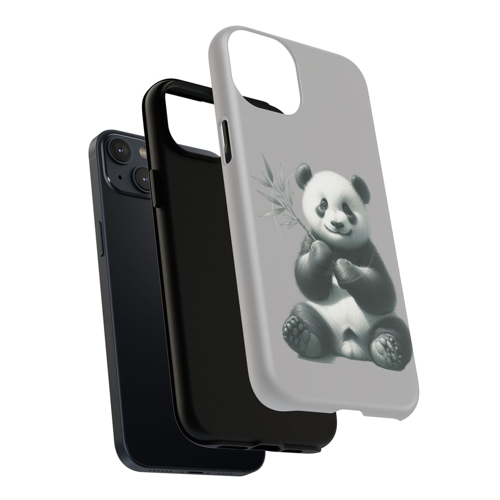 Cute Panda Magnetic Phone Case, Durable Phone Cover, Gift for Animal Lovers, Cute Phone Accessory, Stylish Protection Case