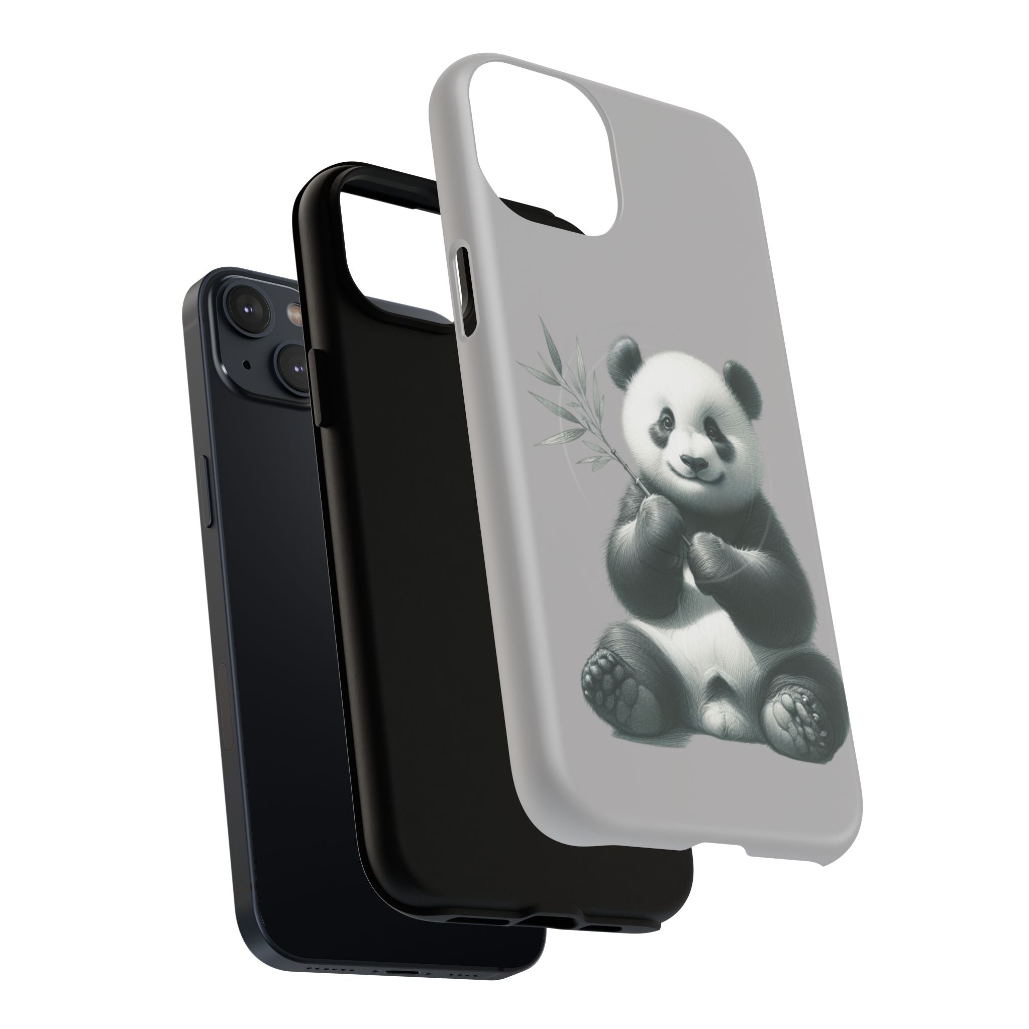 Cute Panda Magnetic Phone Case, Durable Phone Cover, Gift for Animal Lovers, Cute Phone Accessory, Stylish Protection Case