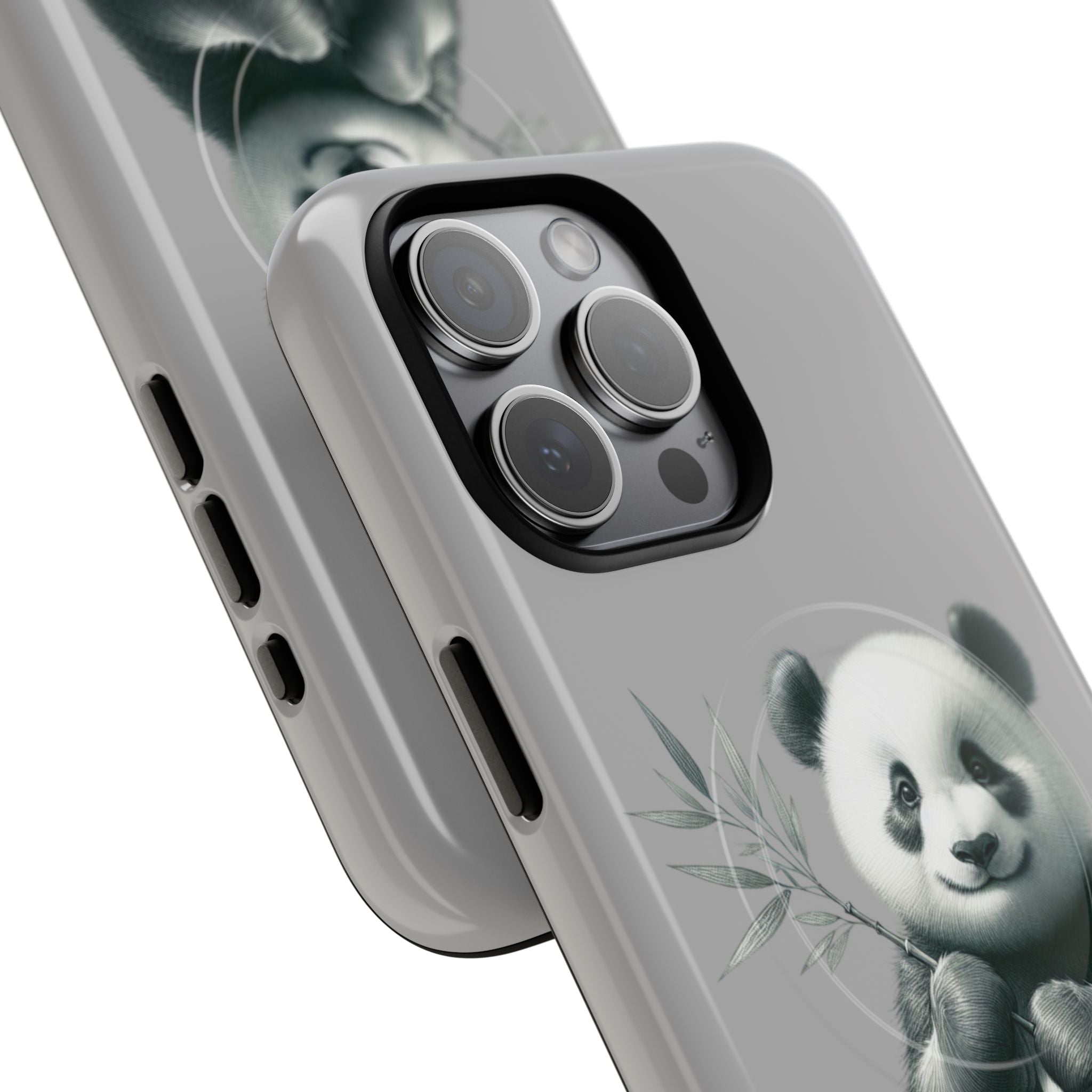 Cute Panda Magnetic Phone Case, Durable Phone Cover, Gift for Animal Lovers, Cute Phone Accessory, Stylish Protection Case