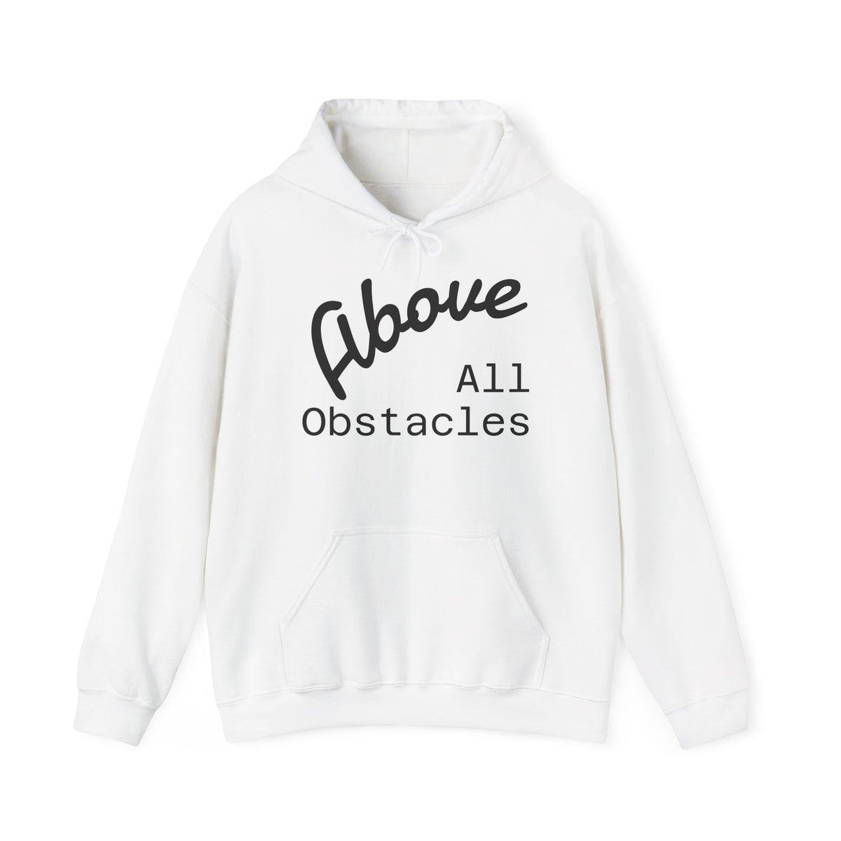 Above All Obstacles Hoodie - Motivational Sweatshirt, Unisex Graphic Hooded Sweatshirt, Gift for Dreamers, Travel Inspired Apparel, [...]