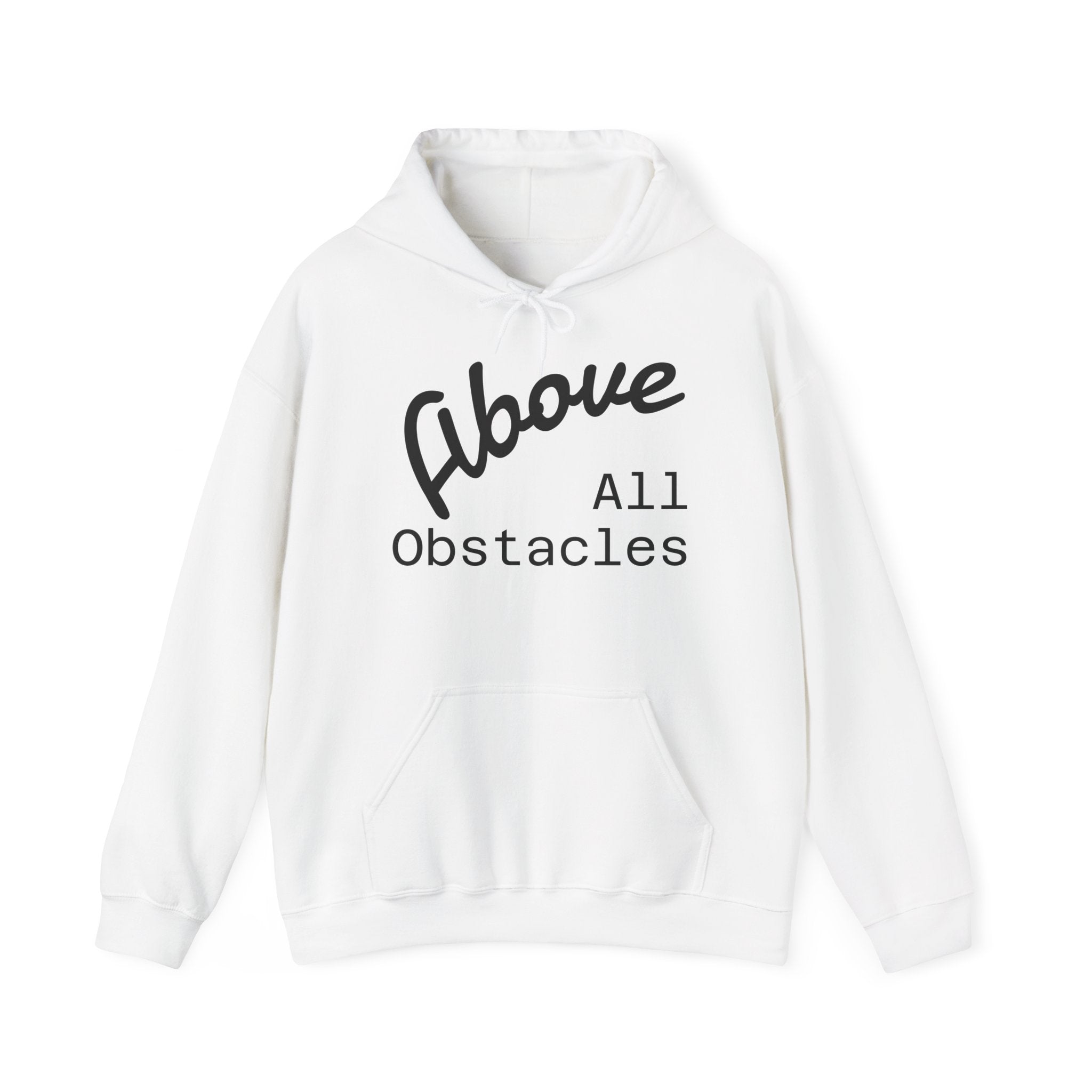 Above All Obstacles Hoodie - Motivational Sweatshirt, Unisex Graphic Hooded Sweatshirt, Gift for Dreamers, Travel Inspired Apparel, [...]