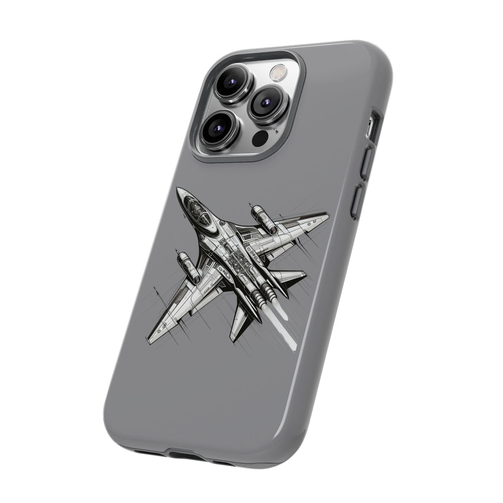 Tough Cases - Airplane Phone Case, Fighter Jet Design, Gift for Aviation Lovers, Durable Protection, Cool Tech Accessories
