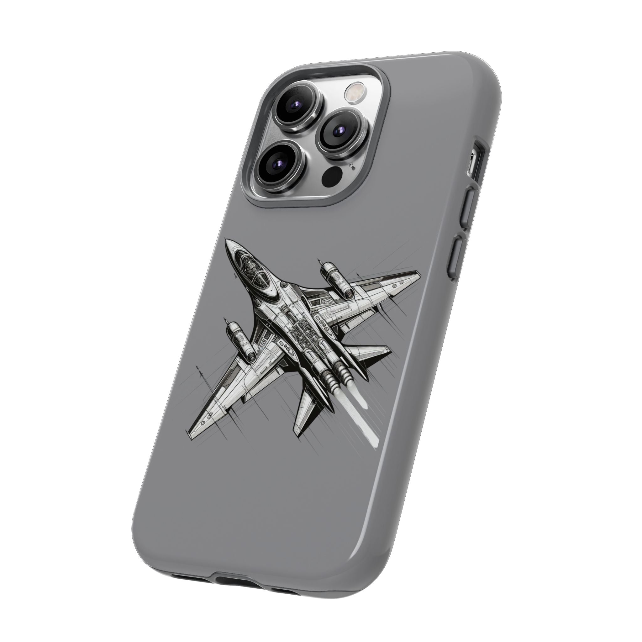 Tough Cases - Airplane Phone Case, Fighter Jet Design, Gift for Aviation Lovers, Durable Protection, Cool Tech Accessories