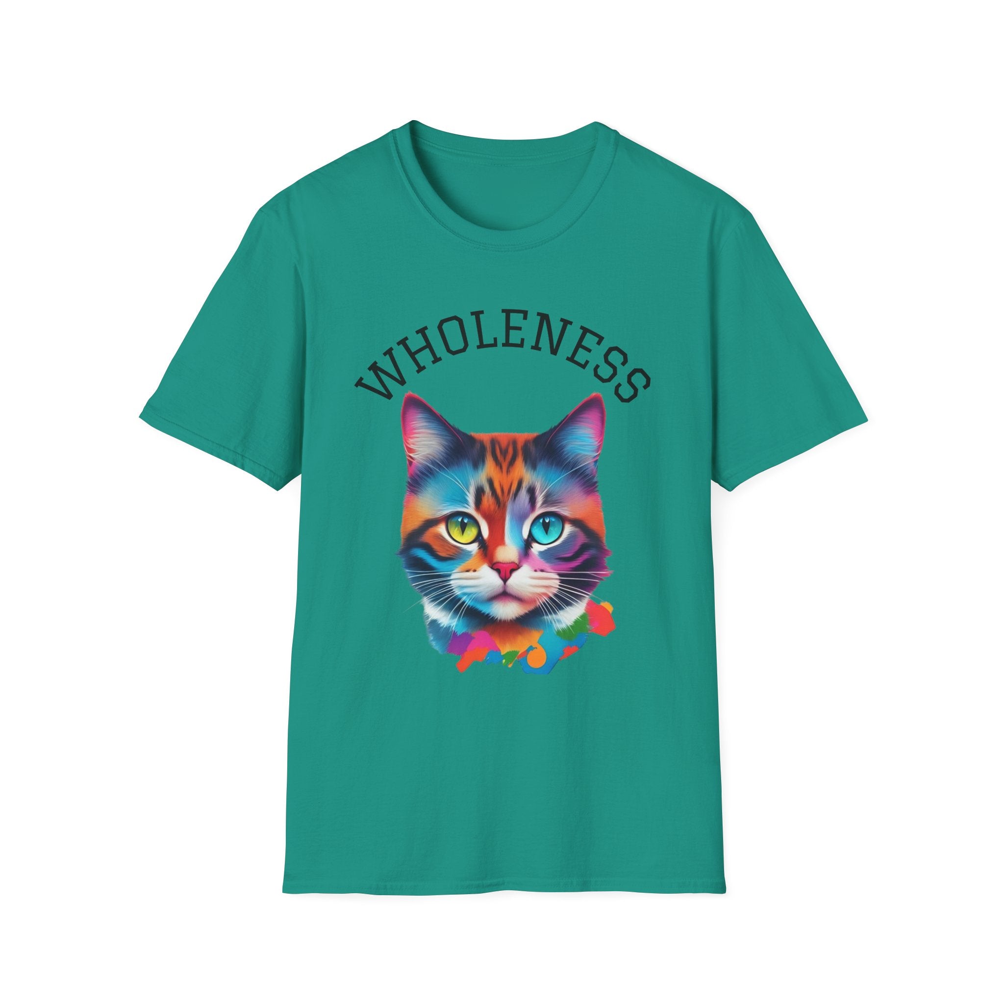 Colorful Cat Wholeness Unisex Softstyle T-Shirt