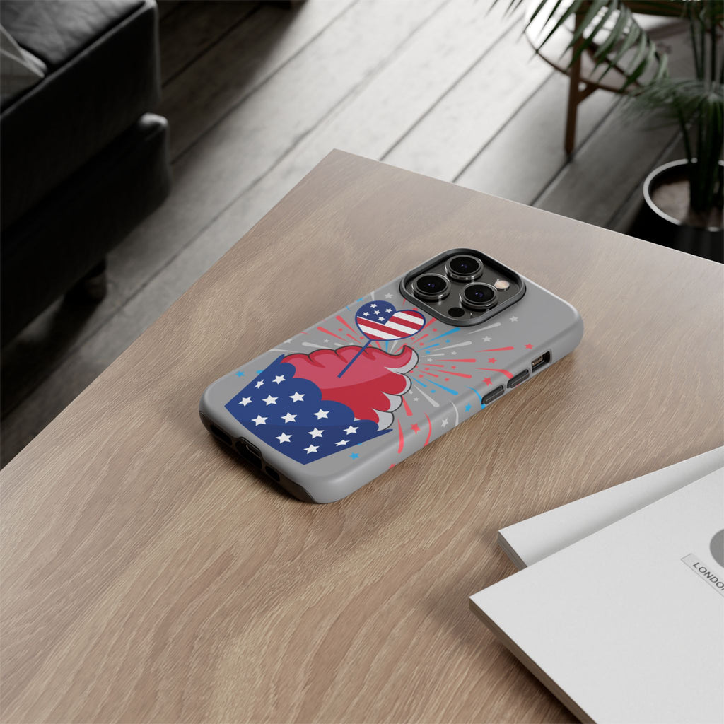 Patriotic Phone Case - Tough Cases, Independence Day Decor, July 4th Gift, Star-Spangled Design, Independence Celebration Accessory