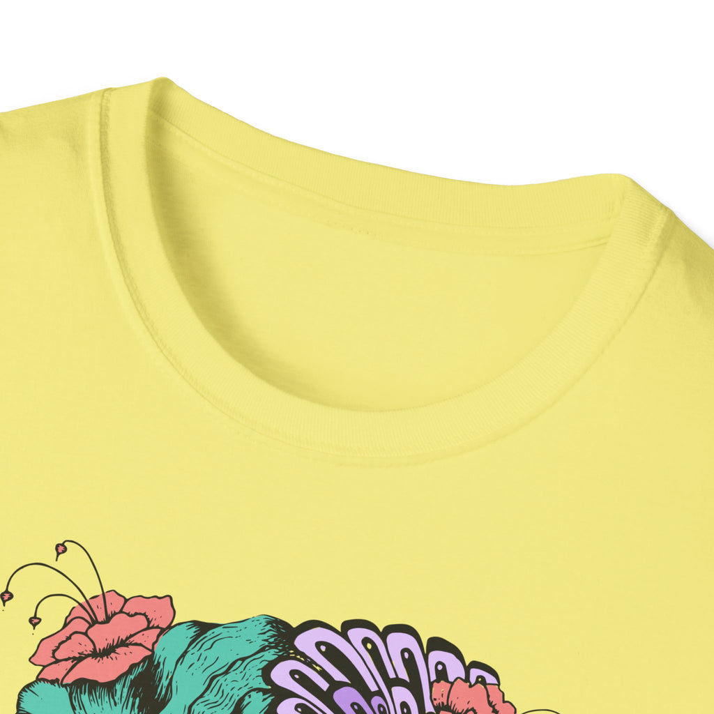 Stylish Floral T-Shirt with Vibrant Graphic, Unisex Tee, Casual Wear, Gifts for Her, Spring Fashion, Festival Outfits