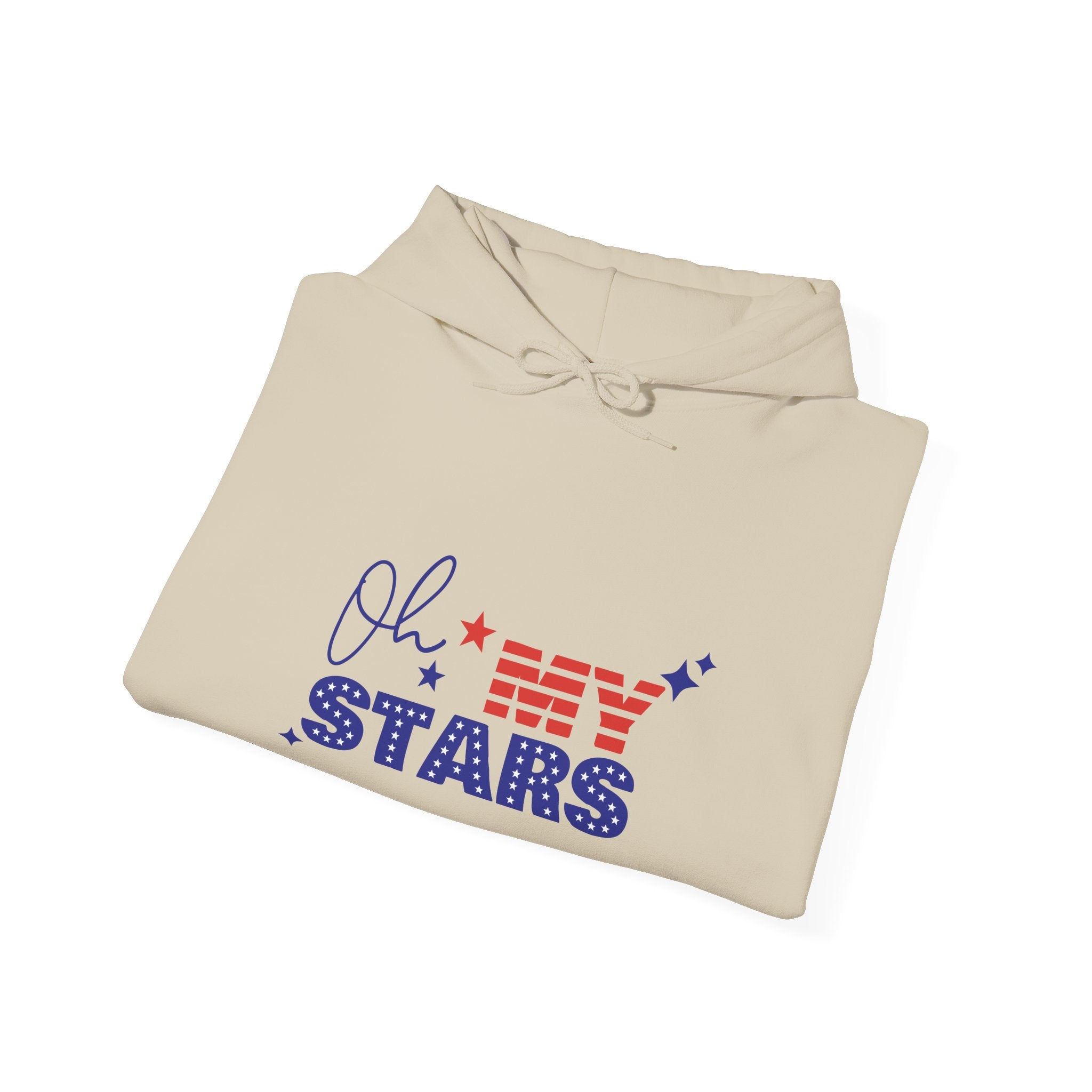 Stars & Stripes Hooded Sweatshirt, Cozy Unisex Pullover for Independence Day, Perfect Gift for Star Lovers, Casual Wear
