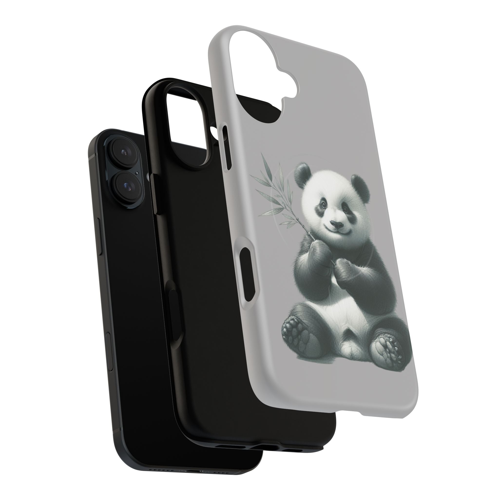 Cute Panda Magnetic Phone Case, Durable Phone Cover, Gift for Animal Lovers, Cute Phone Accessory, Stylish Protection Case
