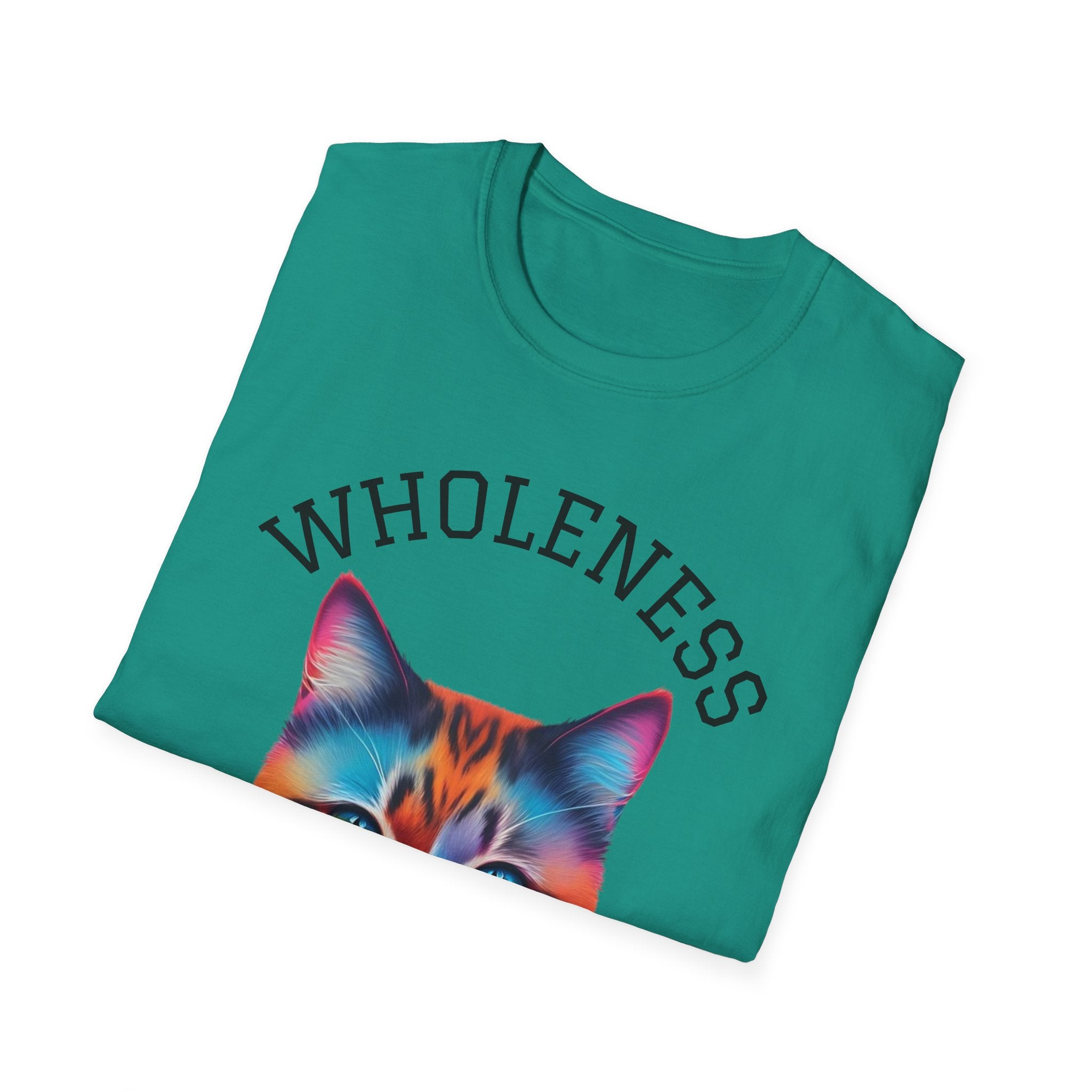 Colorful Cat Wholeness Unisex Softstyle T-Shirt