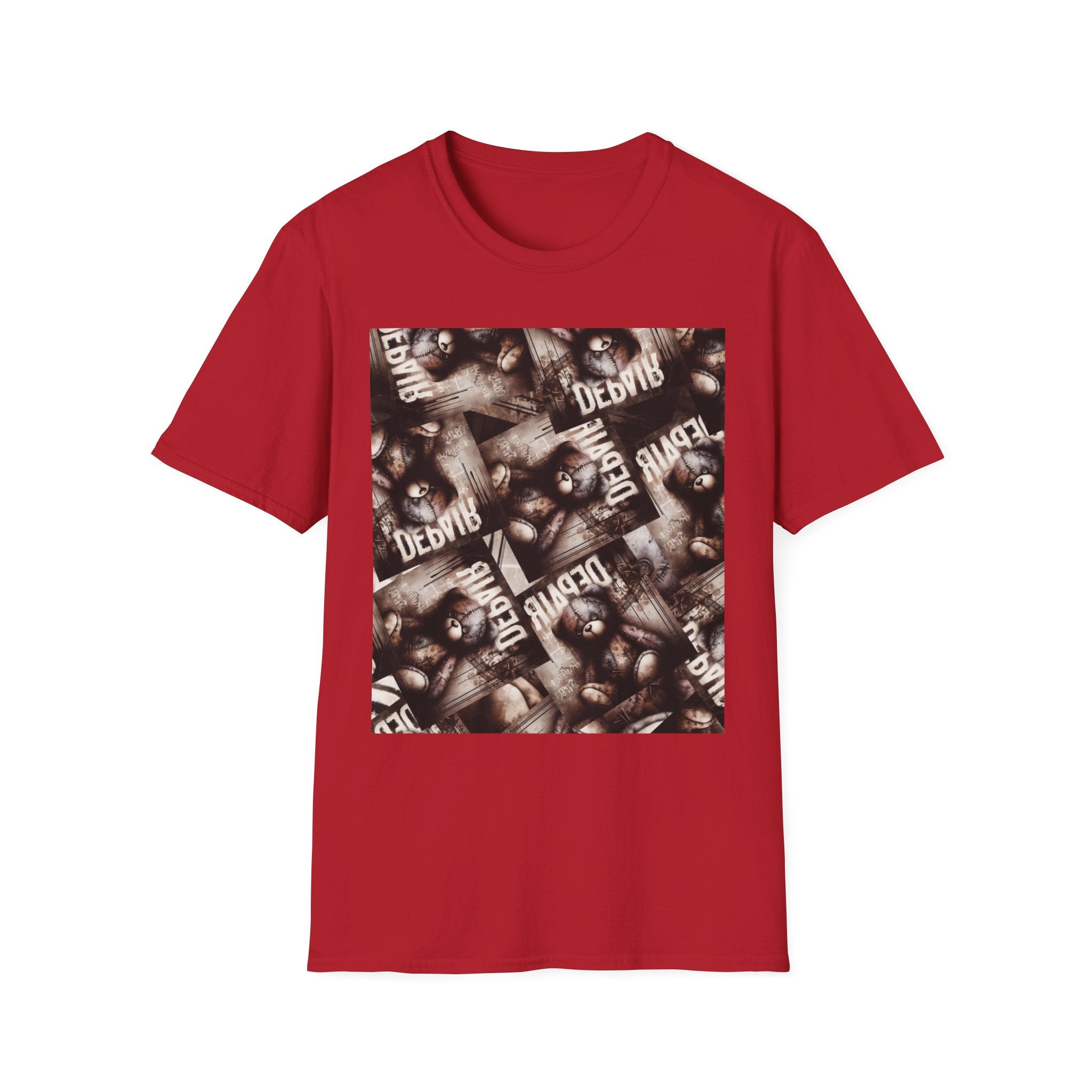 Softstyle Graphic Tee: Vintage Teddy Bear, Unisex T-Shirt for Casual Wear, Gift for Friends, Unique Graphic Tee, Birthday or Quirky Gift