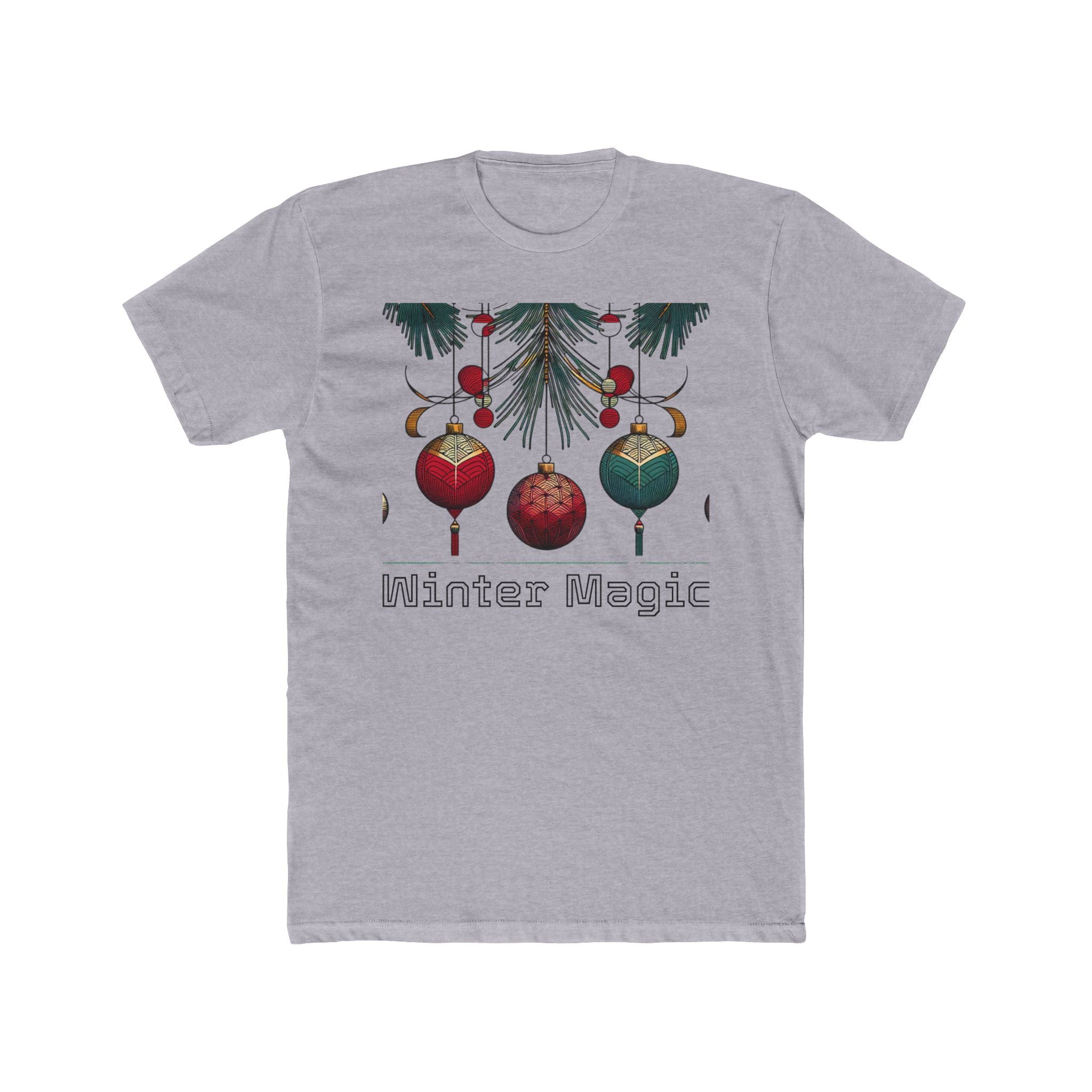 Winter Magic Unisex Cotton Crew Tee, Holiday Shirt, Christmas Gift, Winter Apparel, Cozy Wear