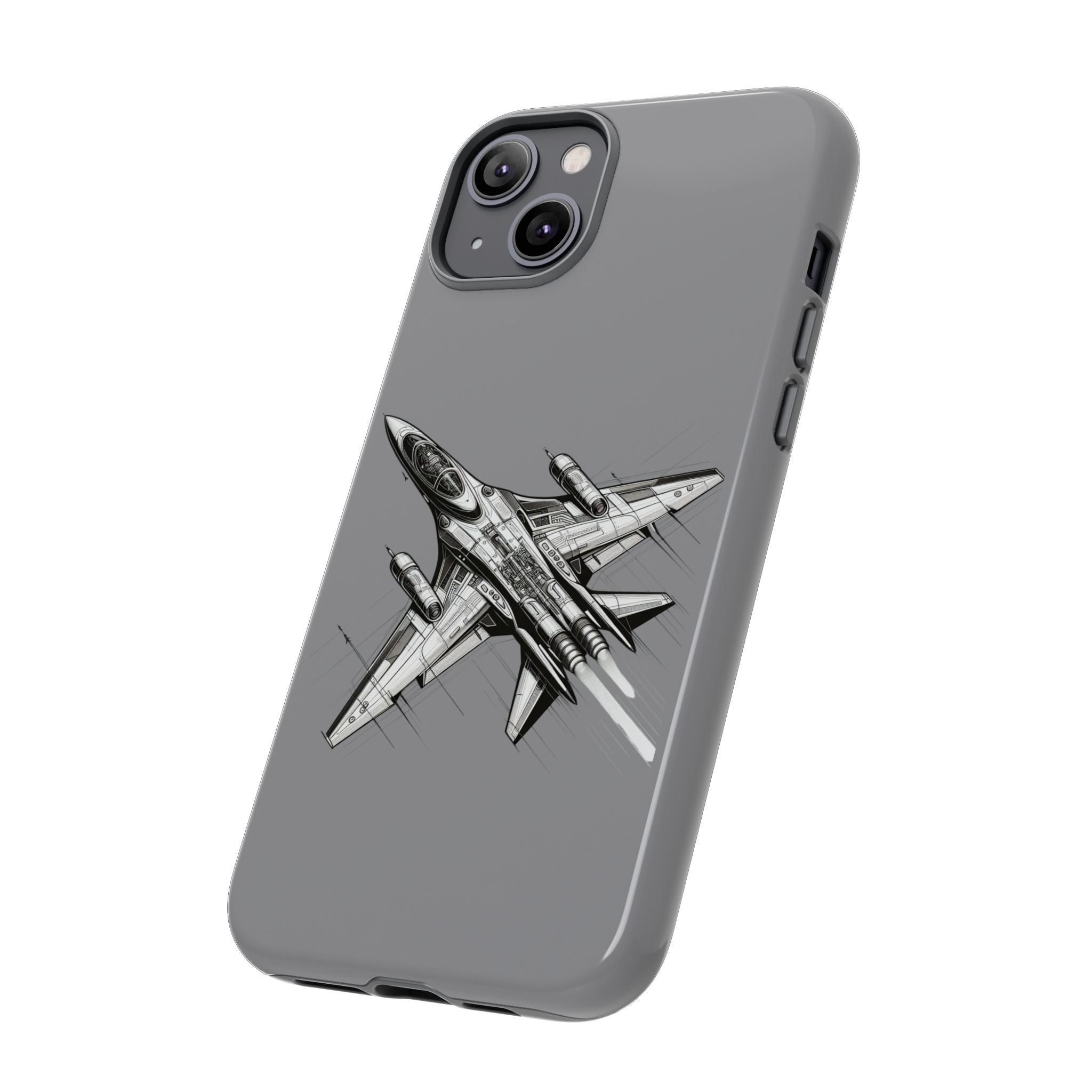 Tough Cases - Airplane Phone Case, Fighter Jet Design, Gift for Aviation Lovers, Durable Protection, Cool Tech Accessories