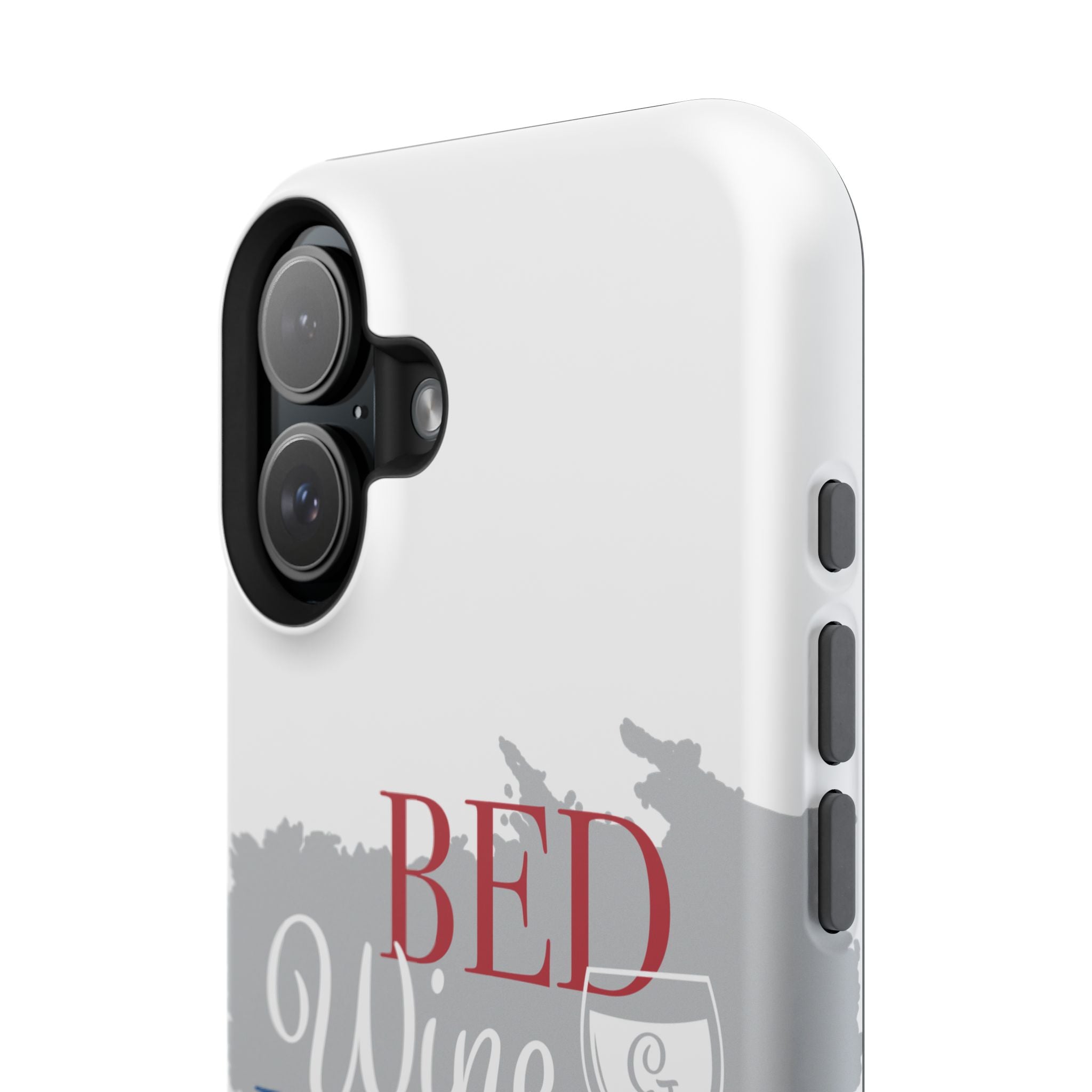 Wine & Blue Phone Case, Impact-Resistant Cellphone Cover, Gift for Wine Lovers, Fun Accessory for Celebrations, Stylish Protection