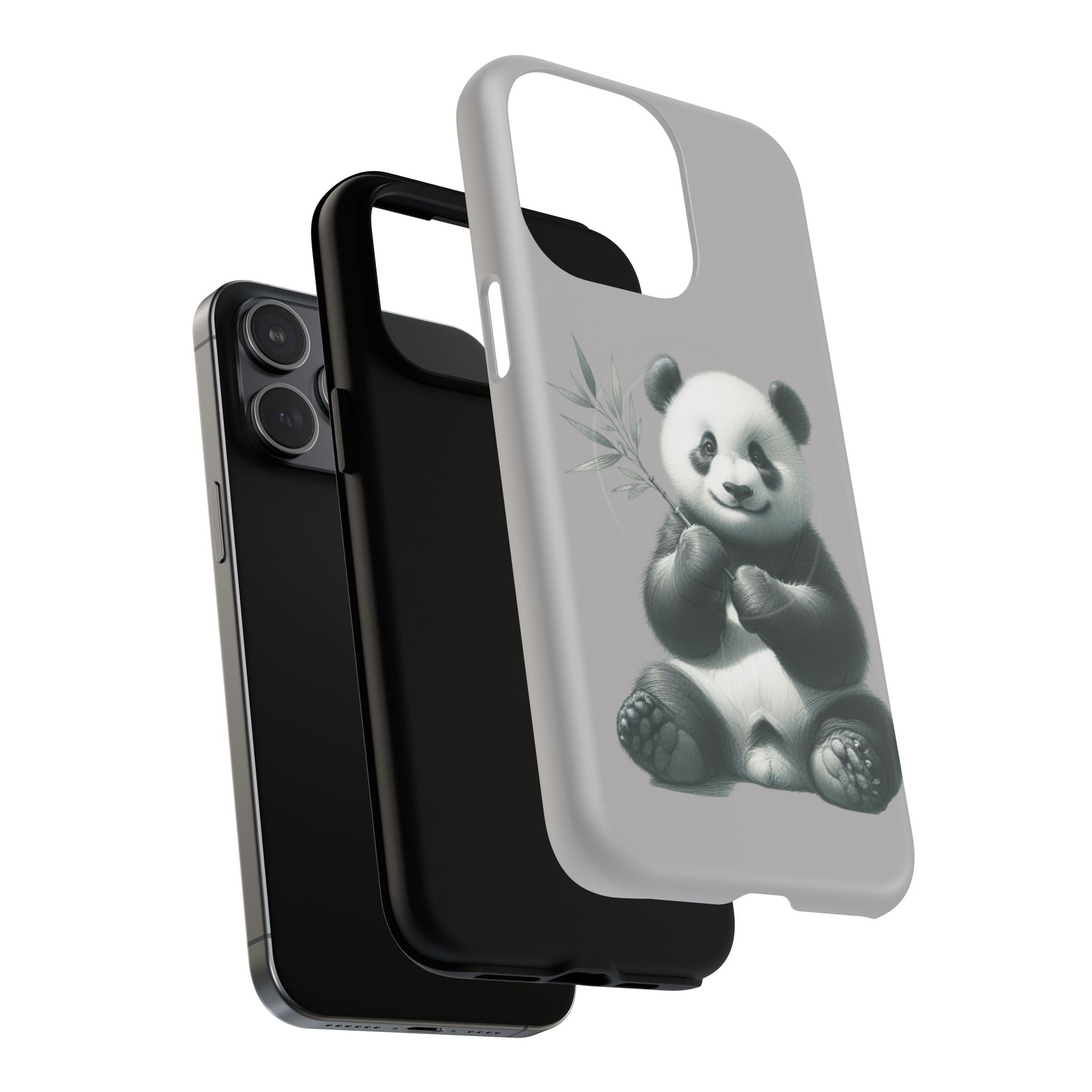 Cute Panda Magnetic Phone Case, Durable Phone Cover, Gift for Animal Lovers, Cute Phone Accessory, Stylish Protection Case