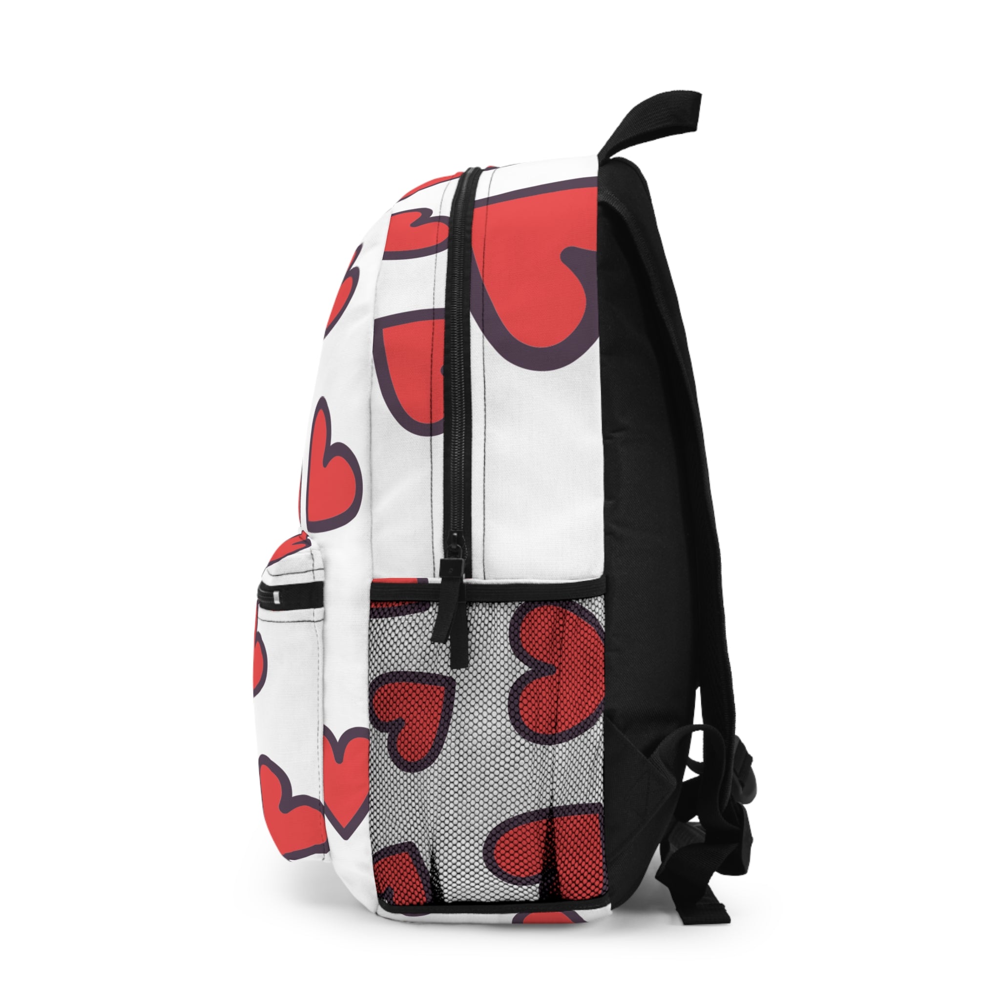 Heart Pattern Backpack for Love Enthusiasts, Stylish School Bag, Cute Gift for Her, Valentine's Day Accessory, Trendy Travel Pack