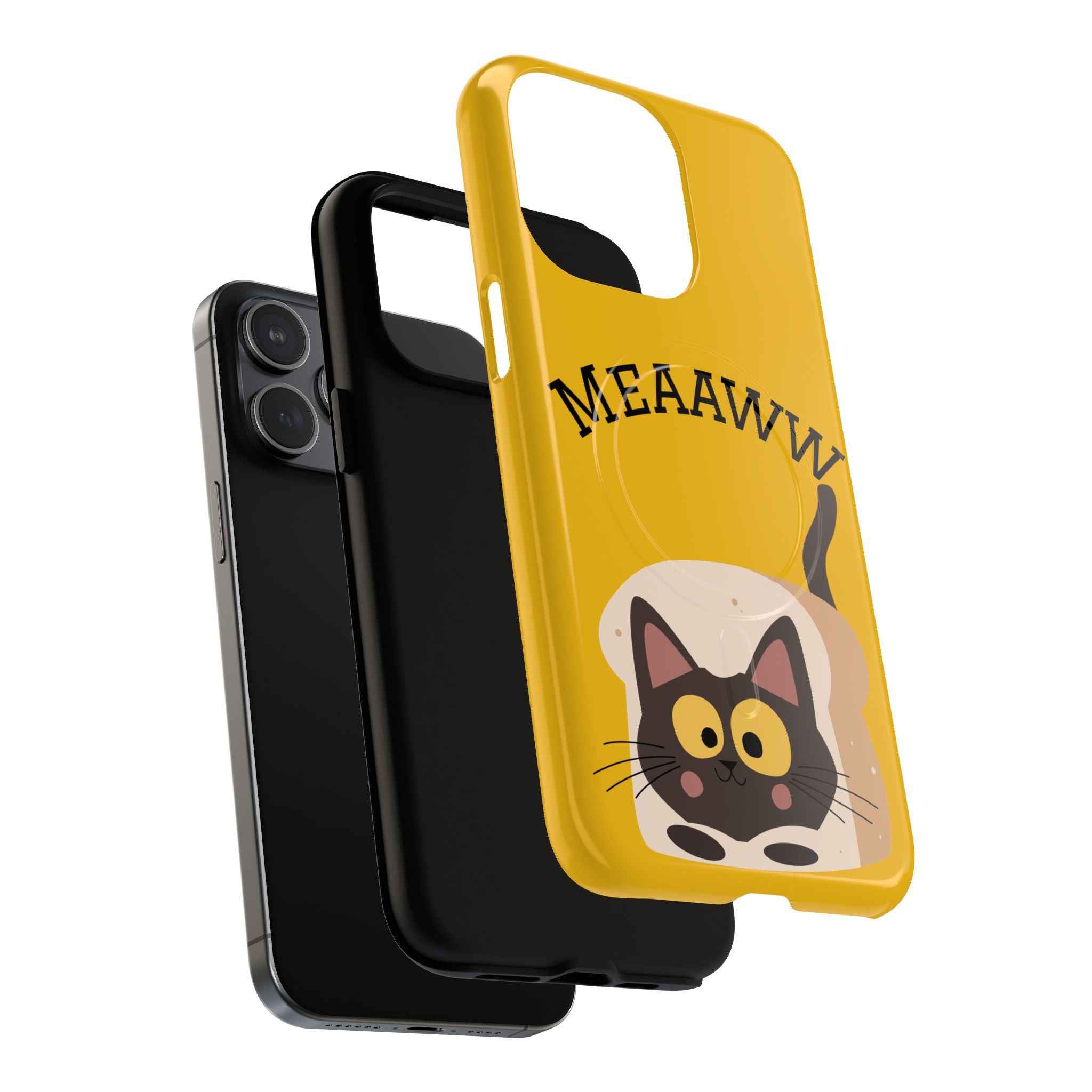 Funny Cat Phone Case for Pet Lovers, Tough Magnetic Cases, Cute Cat Accessory, Gift for Cat Owners, Unique Cat Themed Gift