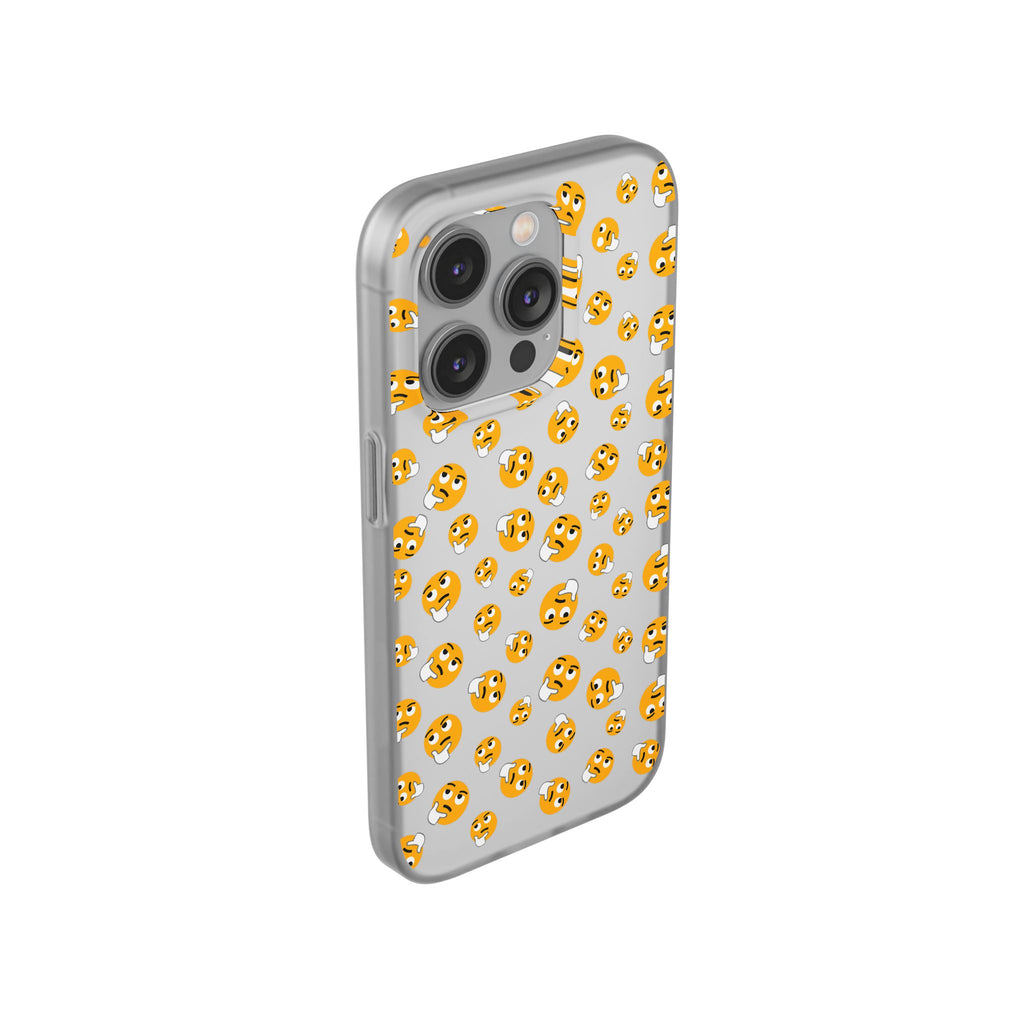Cheerful Emoji Phone Cases, Cute Flexi Cases for iPhone, Fun Cell Phone Accessories, Gift for Teens, Birthday Party Favor